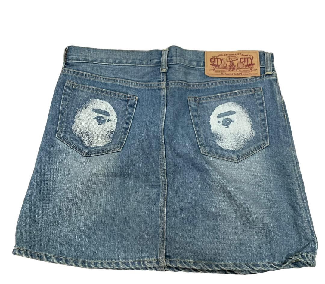 Bape A Bathing Ape Bape Denime Skirt Size 30" / US 8 / IT 44 - 1 Thumbnail