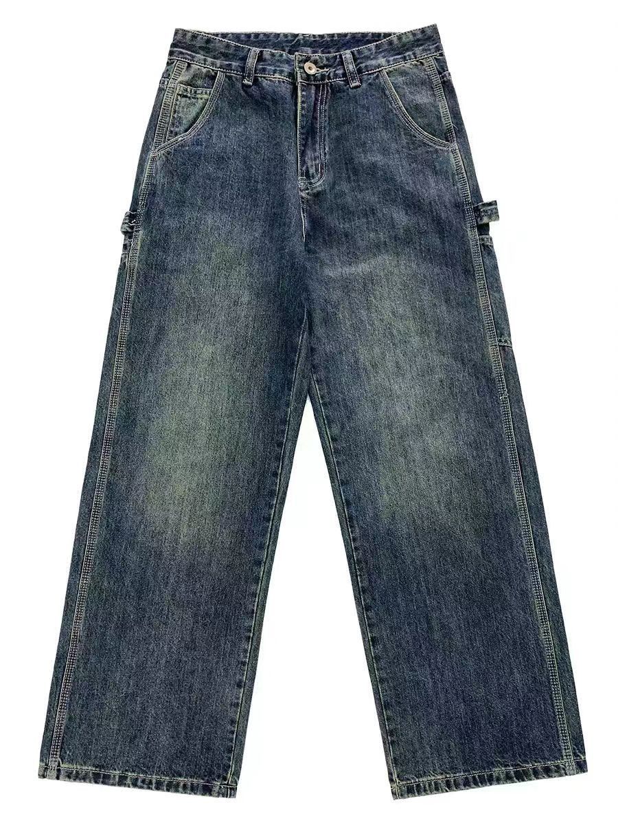 Japanese Brand × Vintage Vintage high street washed and distressed work jeans Size US 36 / EU 52 - 5 Thumbnail