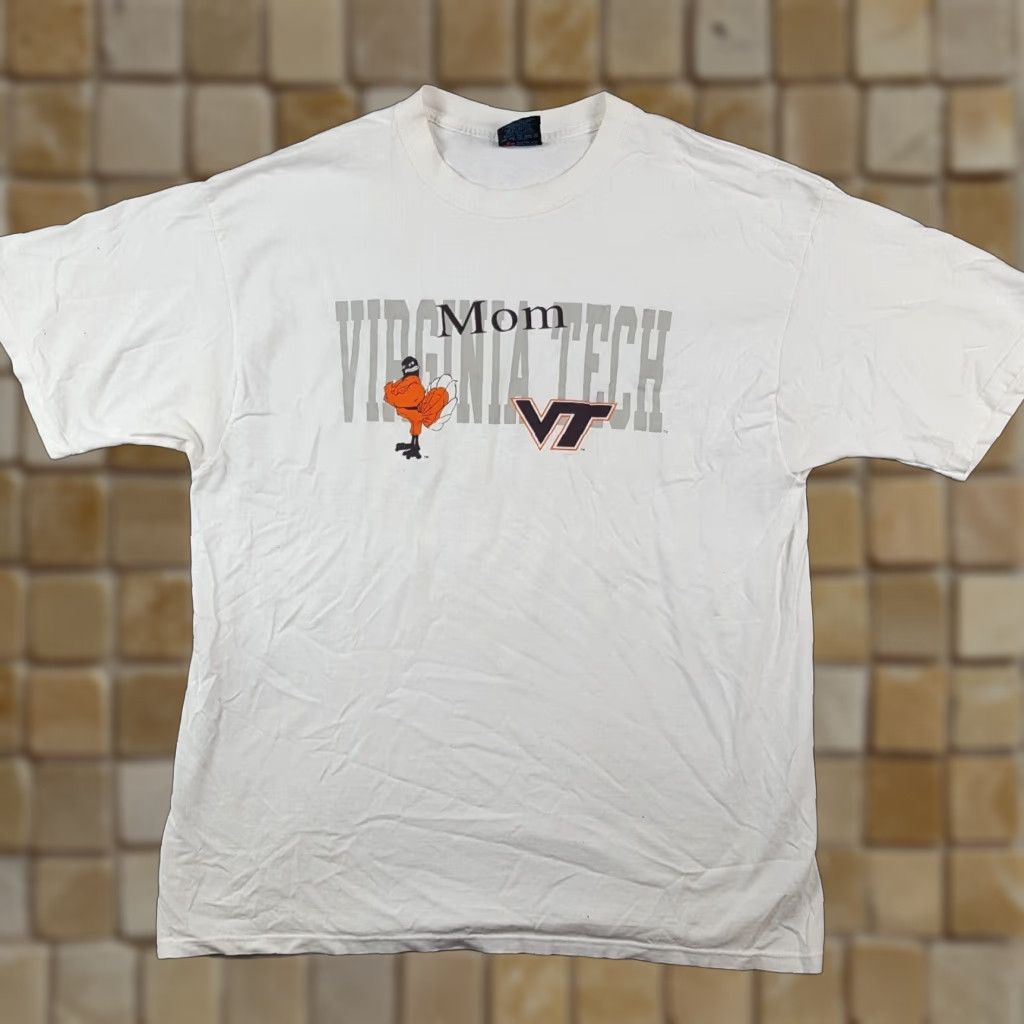 Soffe Vintage Virginia Tech Hokies NCAA T-Shirt Men XL White Retro College Football Varsity Y2K Size US XL / EU 56 / 4 - 1 Thumbnail