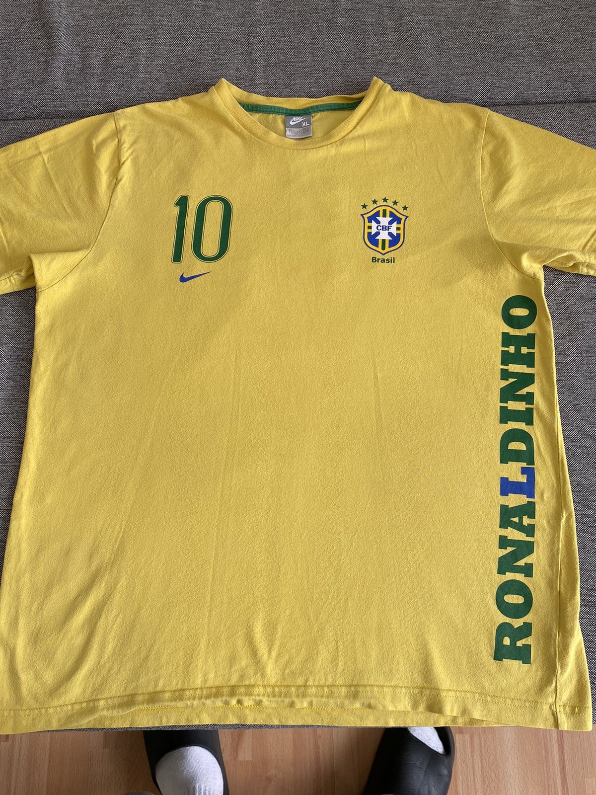 Nike Brazil Nike Ronaldinho T Shirt Size XL Size US XL / EU 56 / 4 - 5 Thumbnail