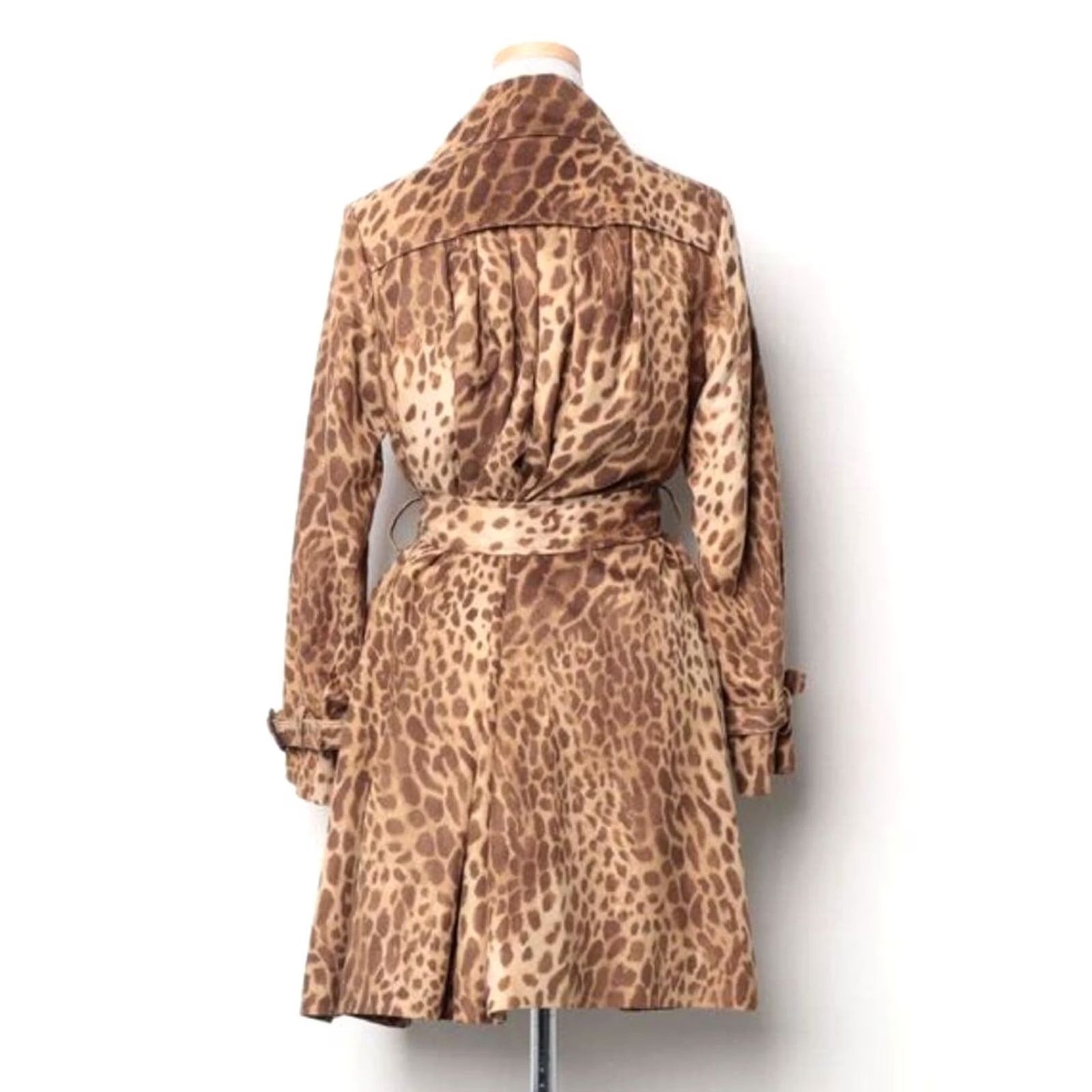 Hysteric Glamour Hysteric Glamour Leopard Print Coat Waist Belt A-Line Made in Japan Free Womens Size ONE SIZE - 2 Thumbnail