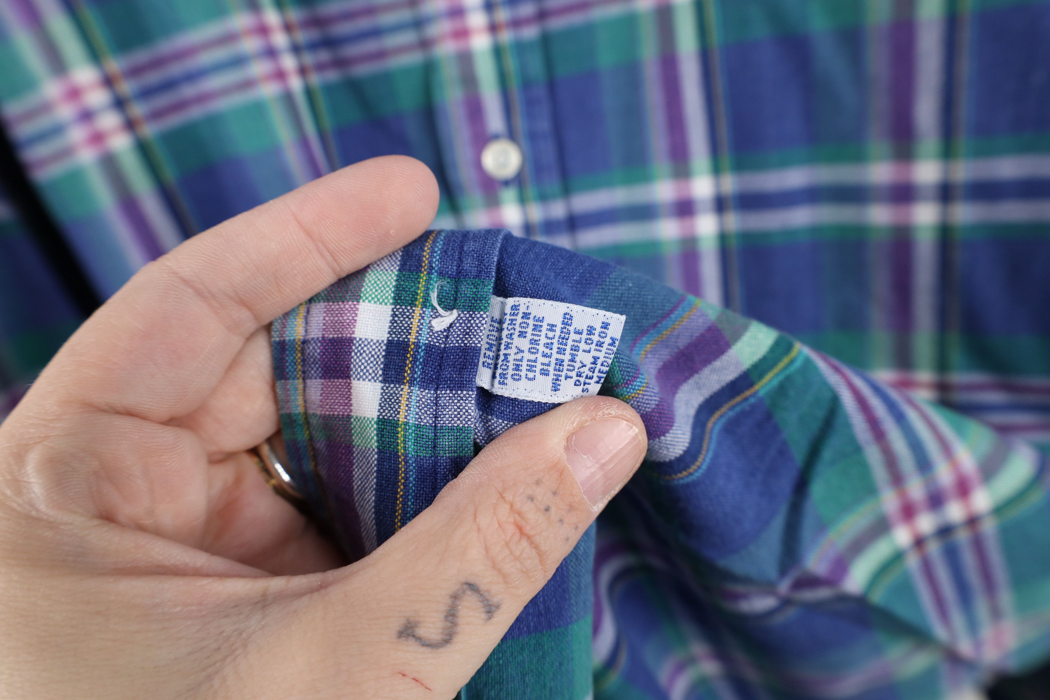 Ralph Lauren Vintage 90s Ralph Lauren Plaid Collared Button Down Shirt Size US XL / EU 56 / 4 - 5 Thumbnail