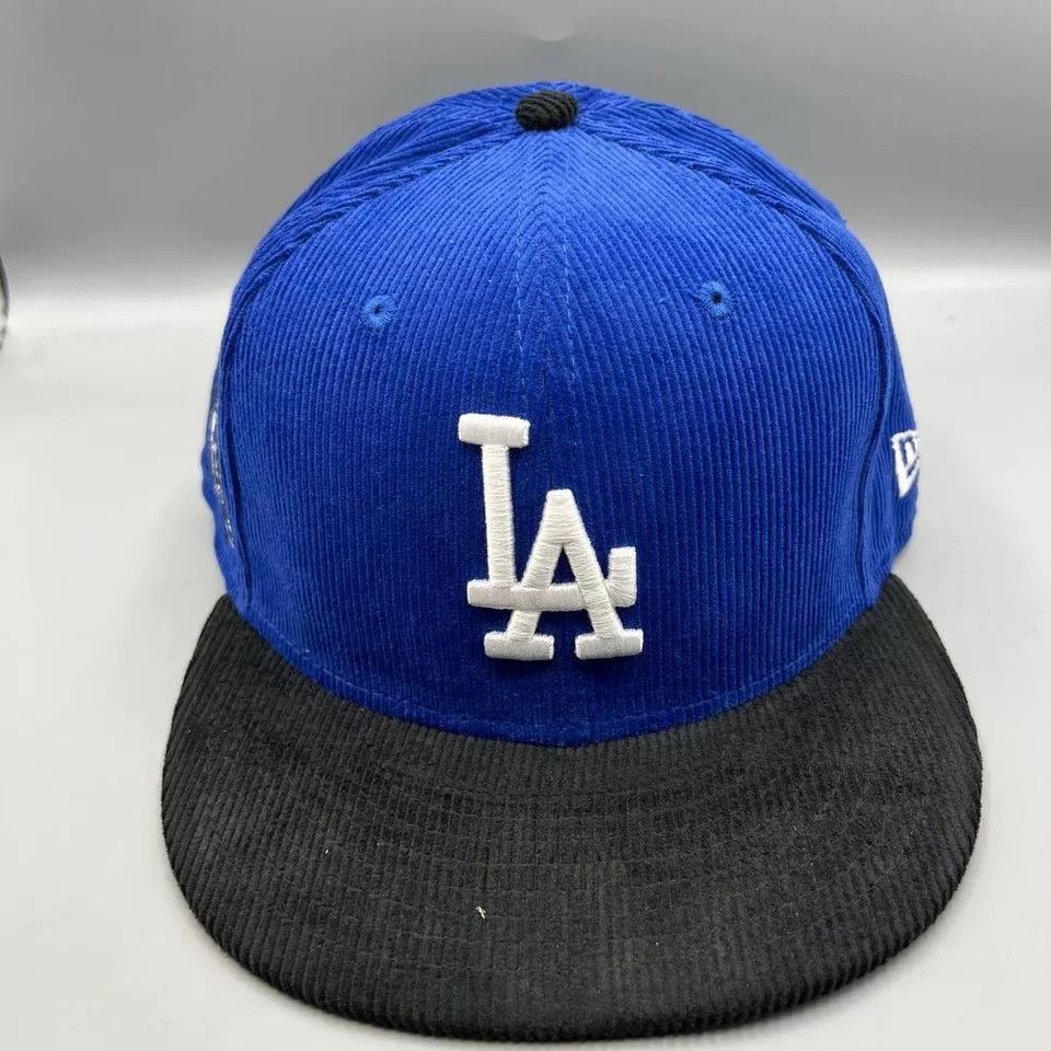 New Era Los Angeles LA Dodgers Hat Men 8 Corduroy 59Fifty New Era Size ONE SIZE - 2 Thumbnail
