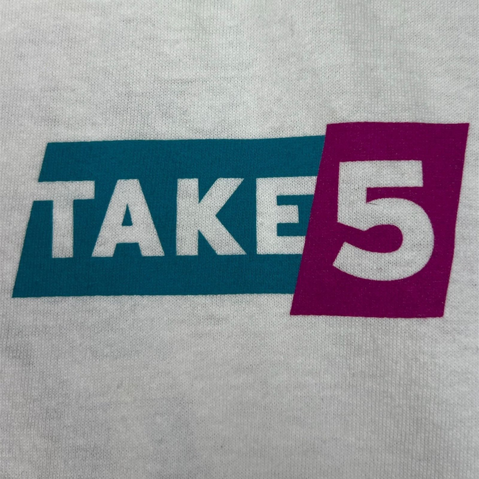 Gildan Vintage Take 5 Lotto Lottery Promo Tee Size US XL / EU 56 / 4 - 3 Thumbnail