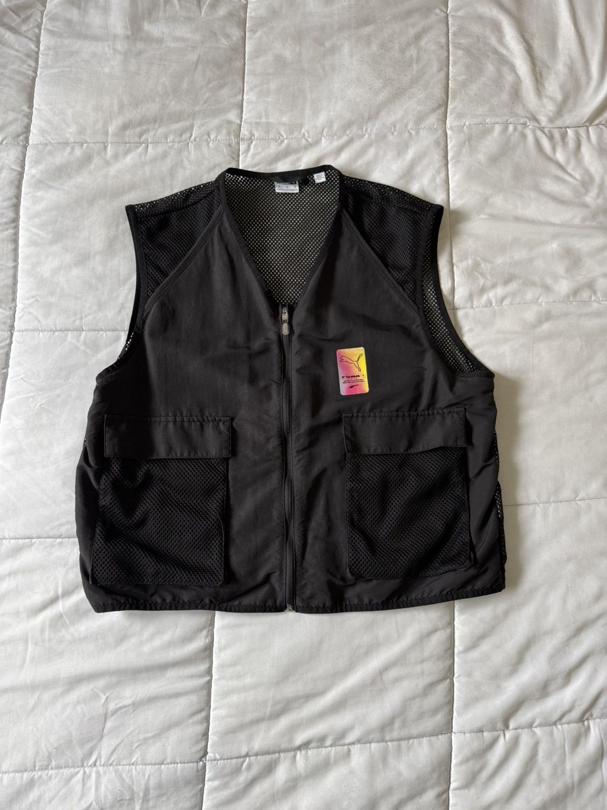Puma Puma Black Vest with Multicolor Logo Size US M / EU 48-50 / 2 - 1 Thumbnail
