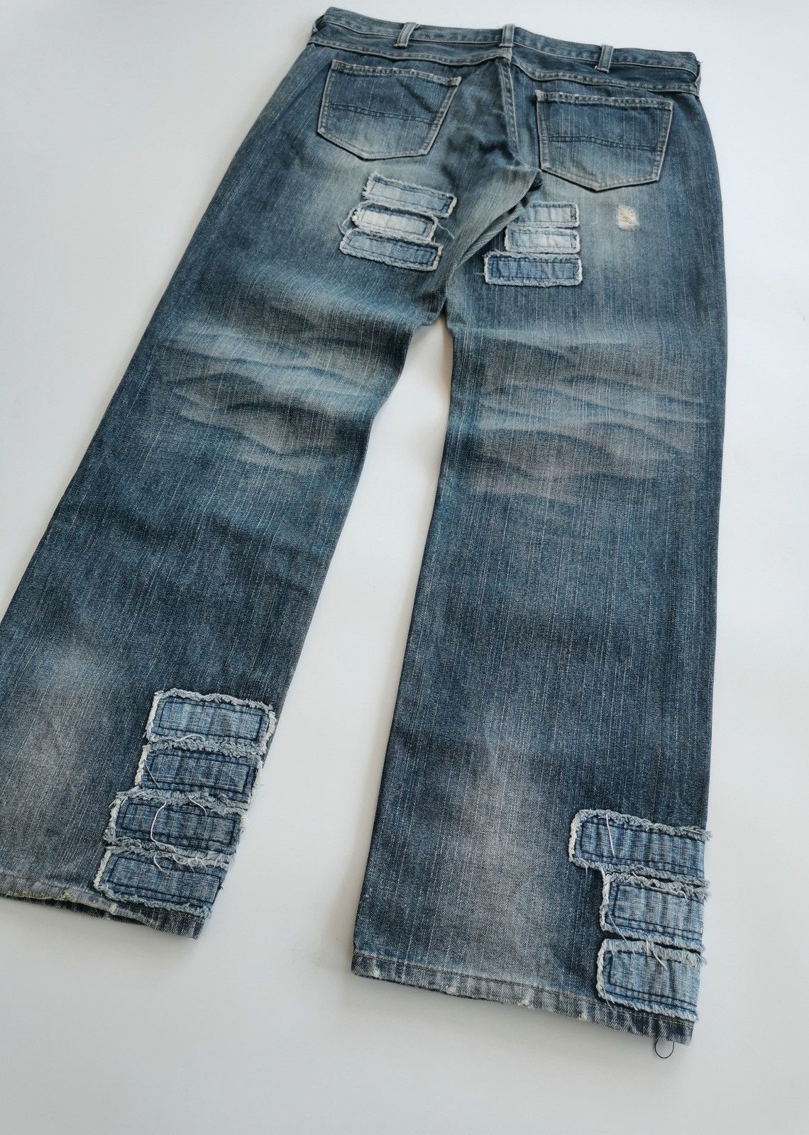 Kapital Texas Rose Patchwork Detailed Concentrate Distressed Jeans Size US 32 / EU 48 - 8 Thumbnail