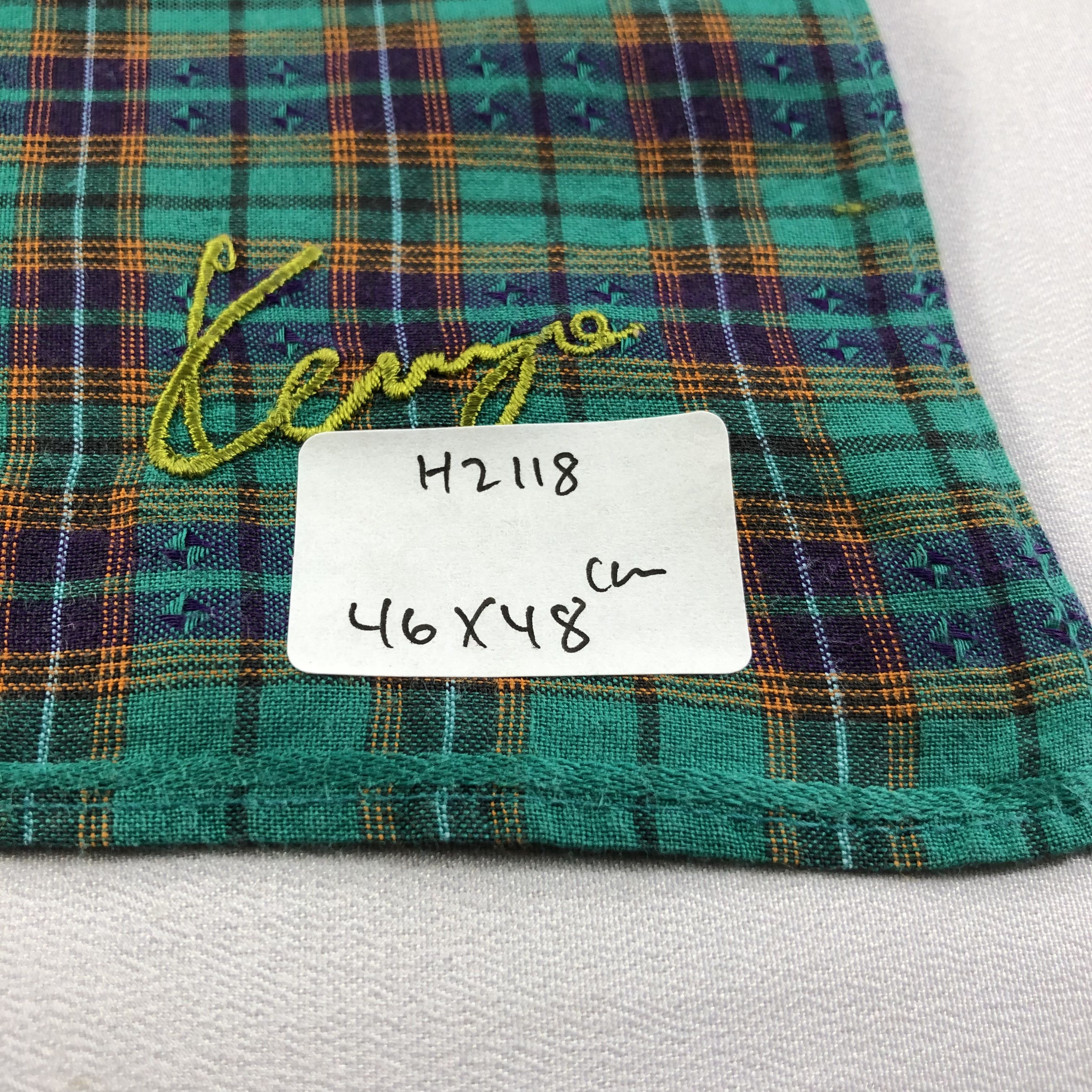 Kenzo Kenzo Tartan Handkerchief Neckerchief Bandana H2118 Size ONE SIZE - 6 Thumbnail