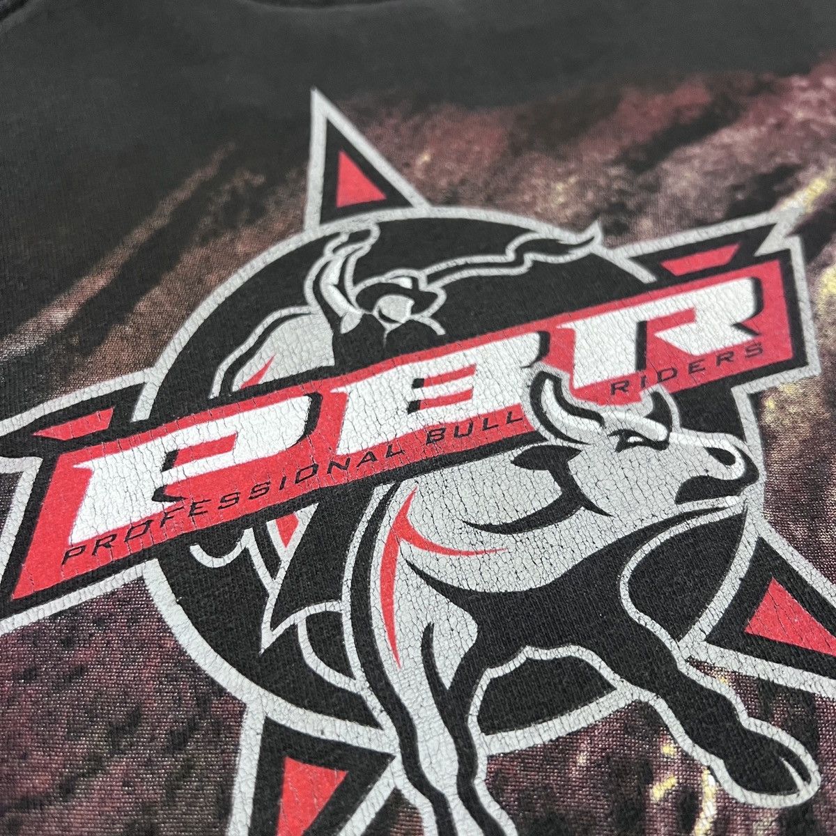 Vintage × Wrangler Vintage 90s Wrangler PBR Professional Bull Riders XL Faded Size US XL / EU 56 / 4 - 6 Thumbnail