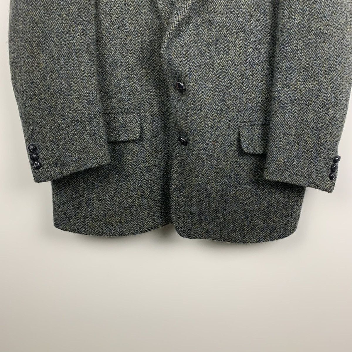 Harris Tweed Harris Tweed Herringbone Wool Blazer Jacket Size 42 Short Size 42S - 3 Thumbnail