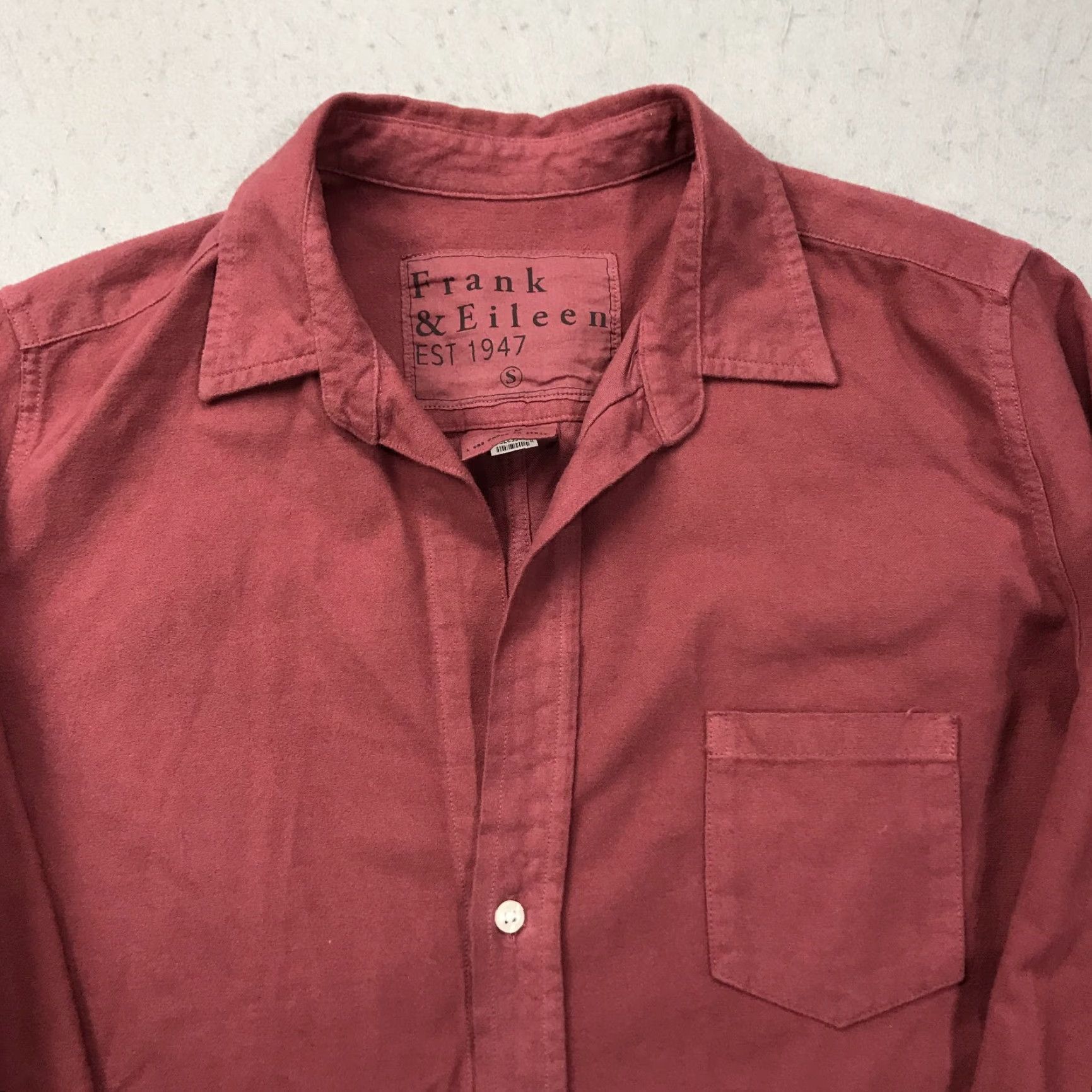 Frank & Eileen Frank & Eileen Shirt Womens Small Red Pink Barry 100% Cotton Button Blouse Size S / US 4 / IT 40 - 2 Thumbnail