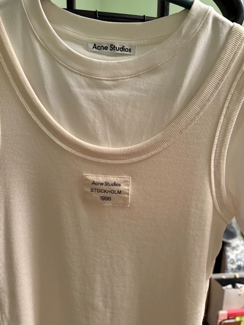 Acne Studios acne studios White short-sleeved shirt 2506-Nextarrow Size M / US 6-8 / IT 42-44 - 2 Thumbnail