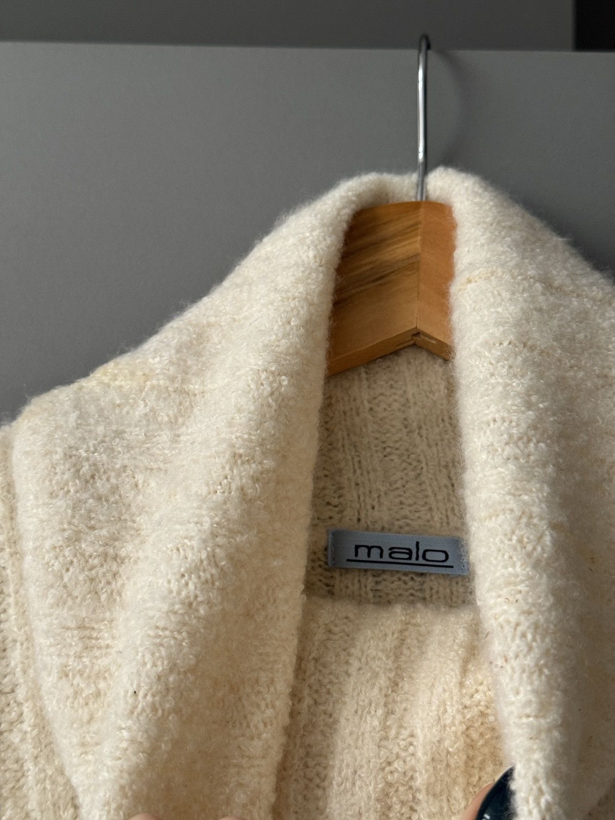 Malo Malo Cashmere Blend Textured Knit Vest Size M / US 6-8 / IT 42-44 - 2 Thumbnail