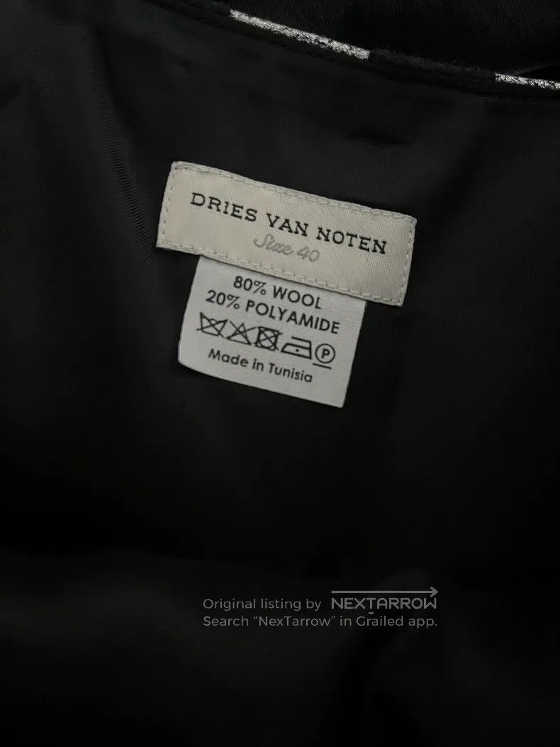 Dries Van Noten Dries Van Noten Runway-Style Similar Silver Wave Pattern D Size 39" - 6 Thumbnail