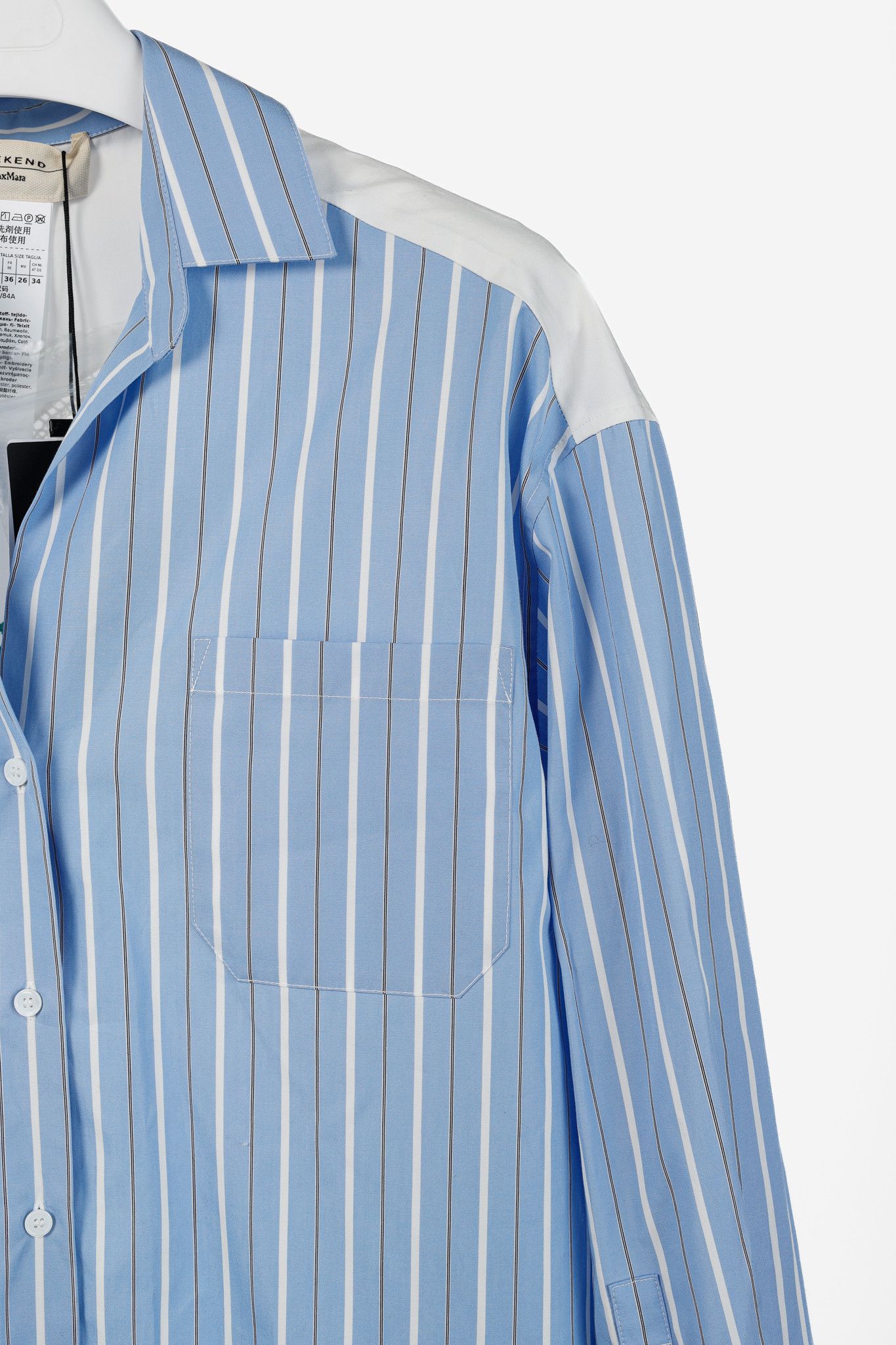 Weekend Max Mara Weekend Max Mara Nadar Striped Embroidered Cotton Shirt Size S / US 4 / IT 40 - 5 Thumbnail