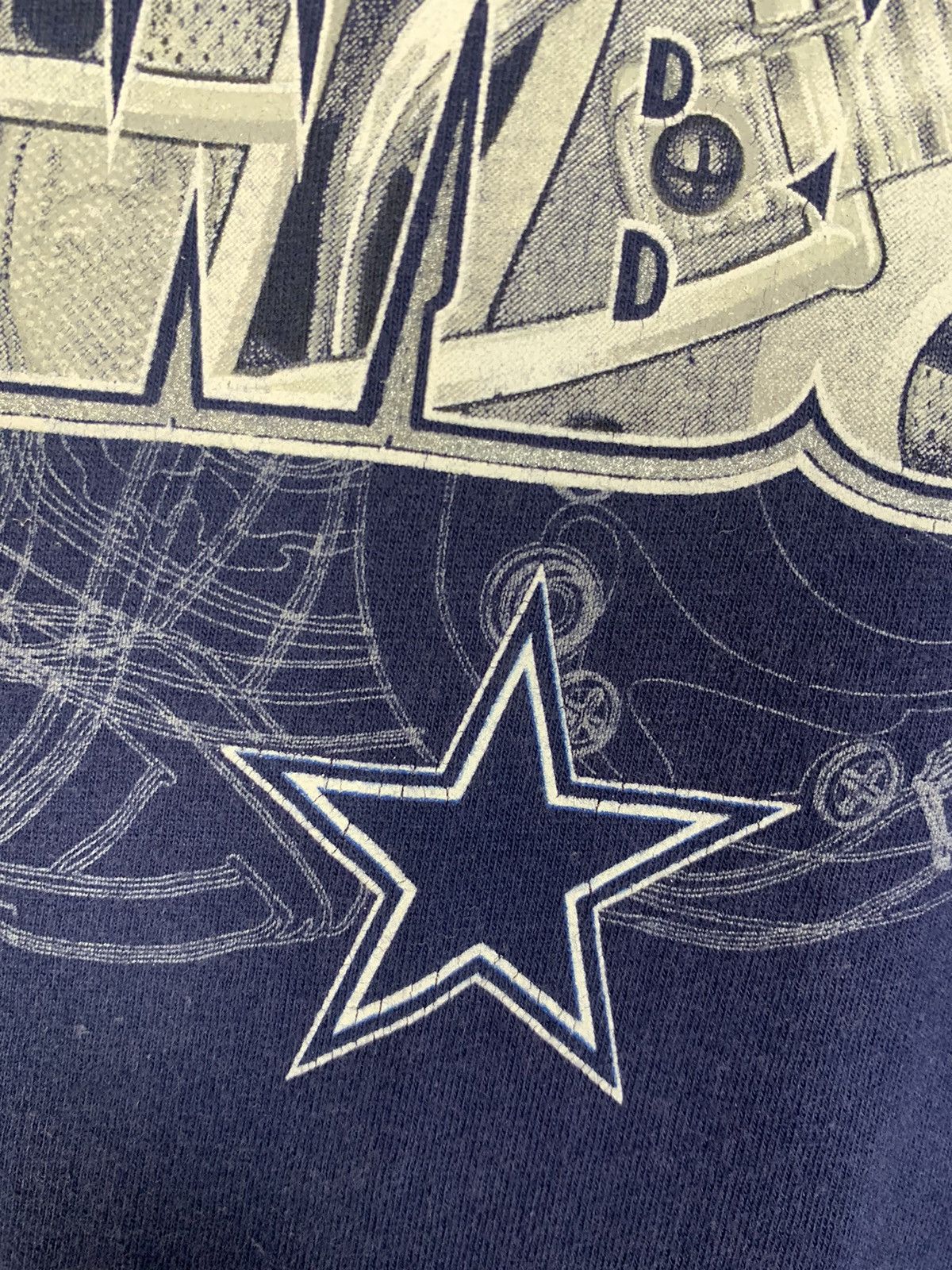 NFL × Vintage Vintage Dallas Cowboys Faded T-shirt Size US L / EU 52-54 / 3 - 15 Thumbnail