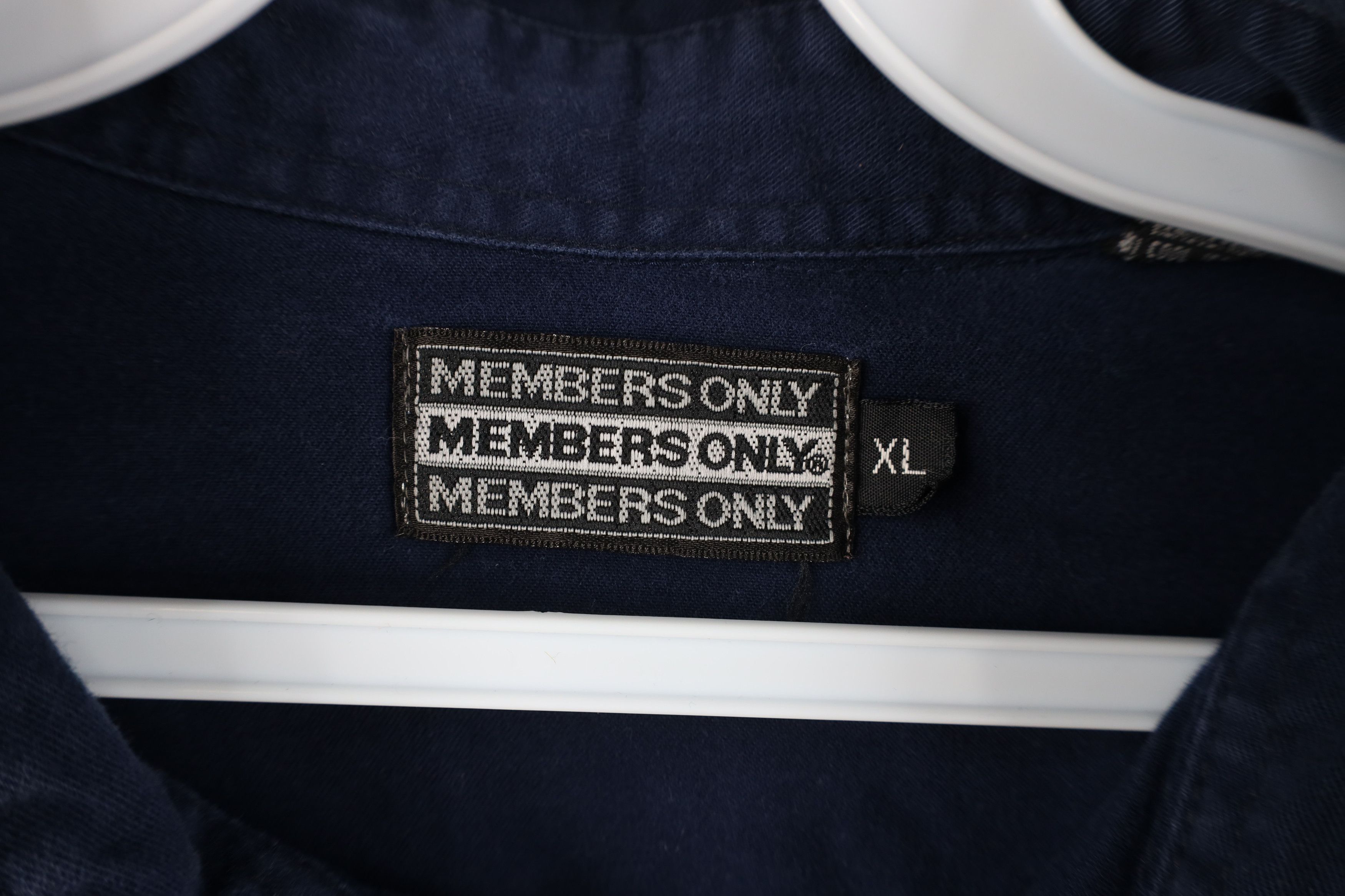 Members Only Vintage 90s Members Only Collared Pullover Jacket Navy Blue Size US XL / EU 56 / 4 - 11 Thumbnail