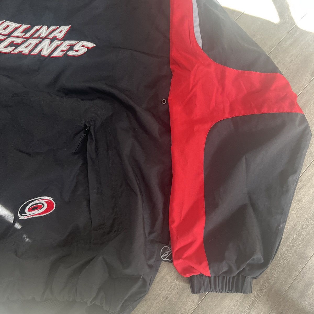 Ccm CCM Vintage Carolina Hurricanes Windbreaker Jacket Size US XL / EU 56 / 4 - 3 Thumbnail