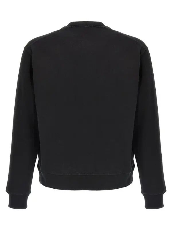Dsquared2 o1mle0126 Velvet Logo Sweatshirt in Black Size US S / EU 44-46 / 1 - 2 Thumbnail