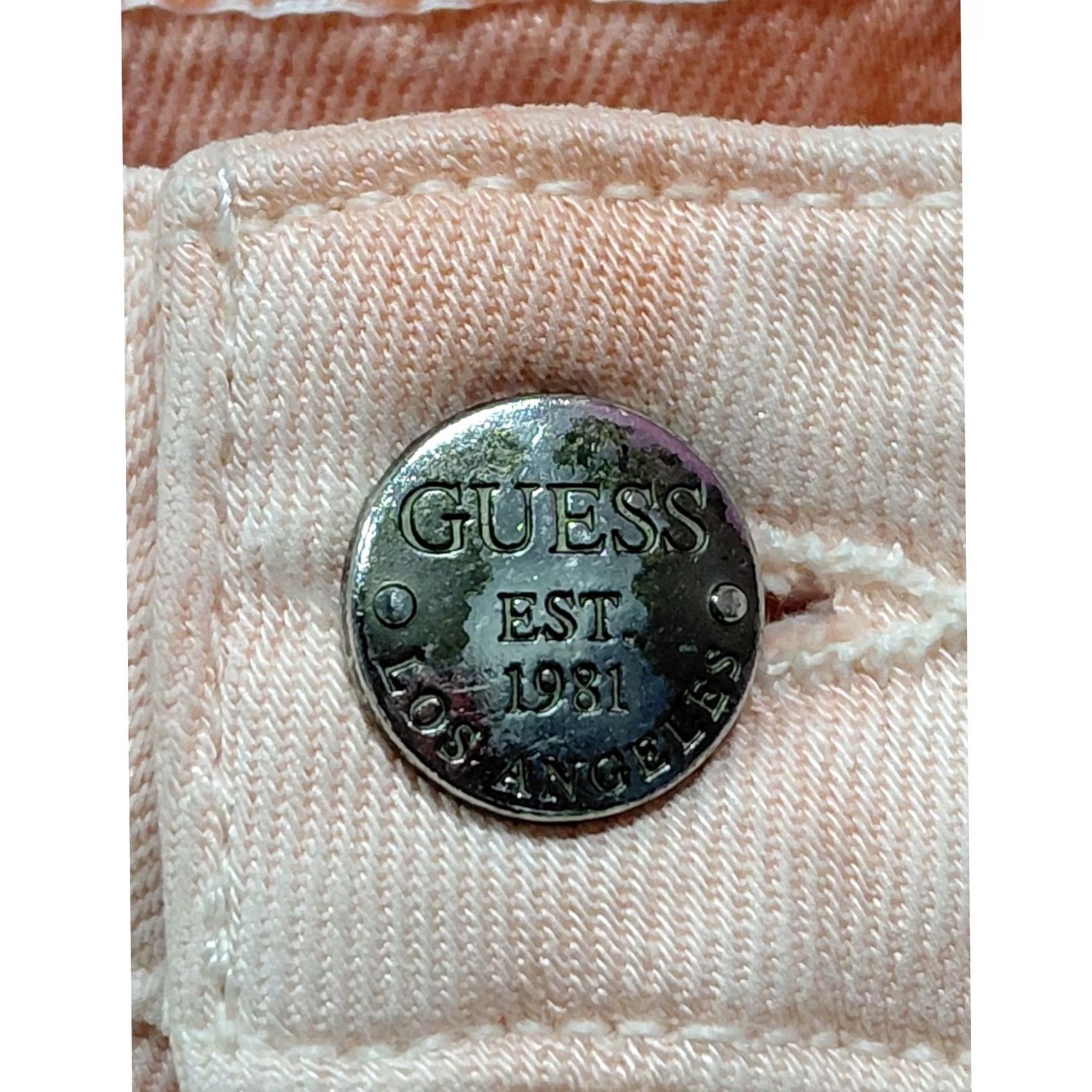 Guess GUESS Tie-Dye Skinny Jeans Pink Denim 26 Women Slim Cotton Spandex Regular Ankle Casual Modern Vintage: No, etc. Size 26" / US 2 / IT 38 - 4 Thumbnail