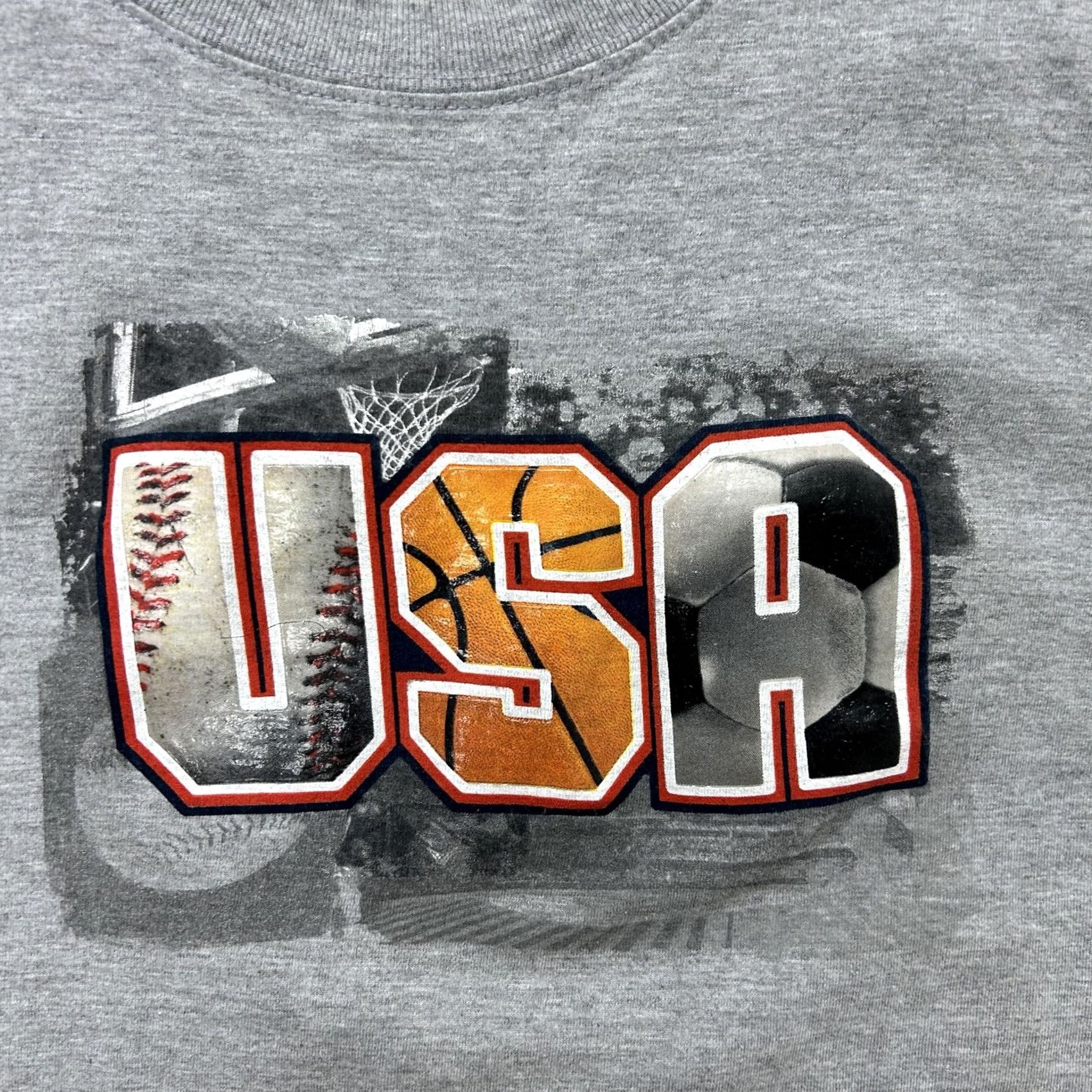 Vintage VINTAGE USA Sports Tank Mens Medium Gray Sleeveless Basketball Baseball Tank Top Size US M / EU 48-50 / 2 - 2 Thumbnail