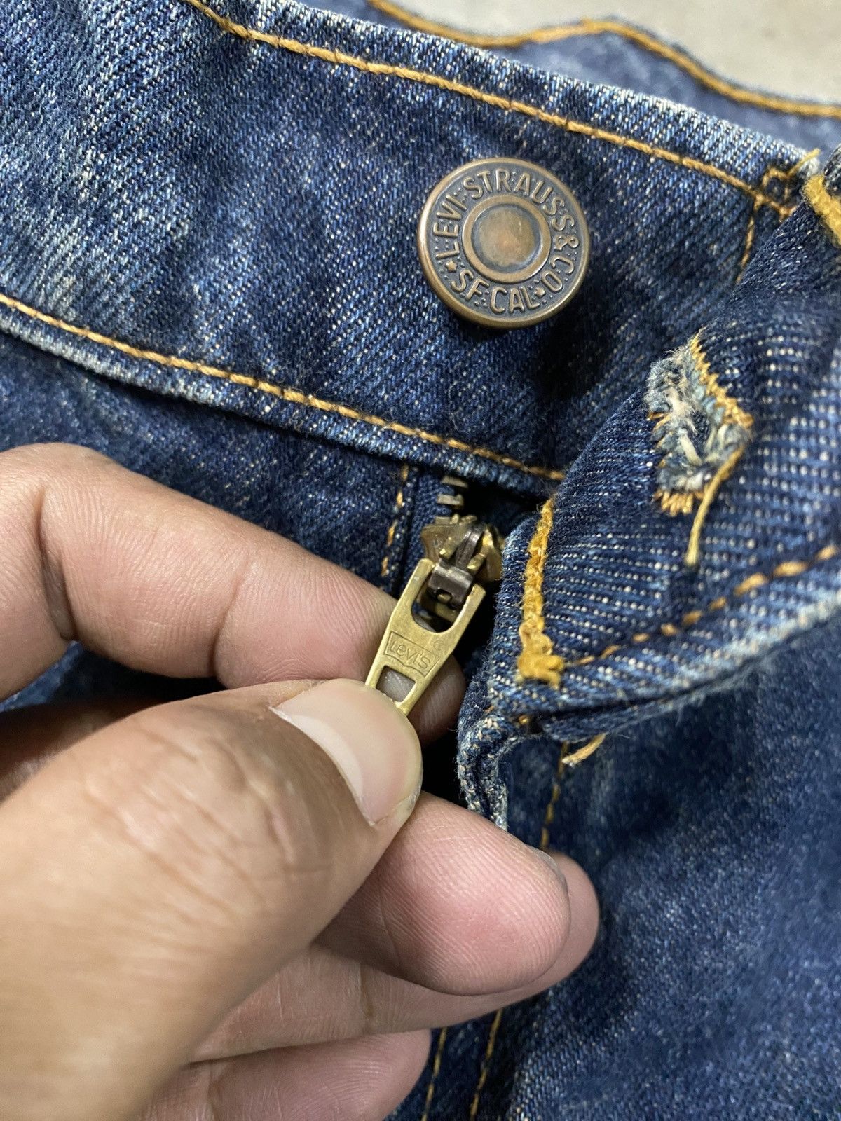 Hysteric Glamour × If Six Was Nine × Levi's Vintage Levis 612 Orange Tag Mud Rusty Denim Jeans @276 Size US 33 - 5 Thumbnail