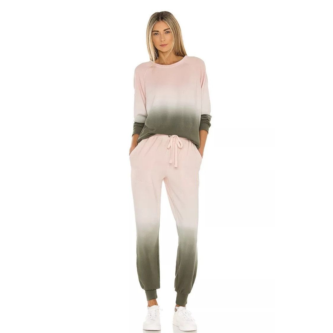 Sanctuary Sanctuary Happy Days Lotus & Organic Green Sweatshirt Size M / US 6-8 / IT 42-44 - 4 Thumbnail