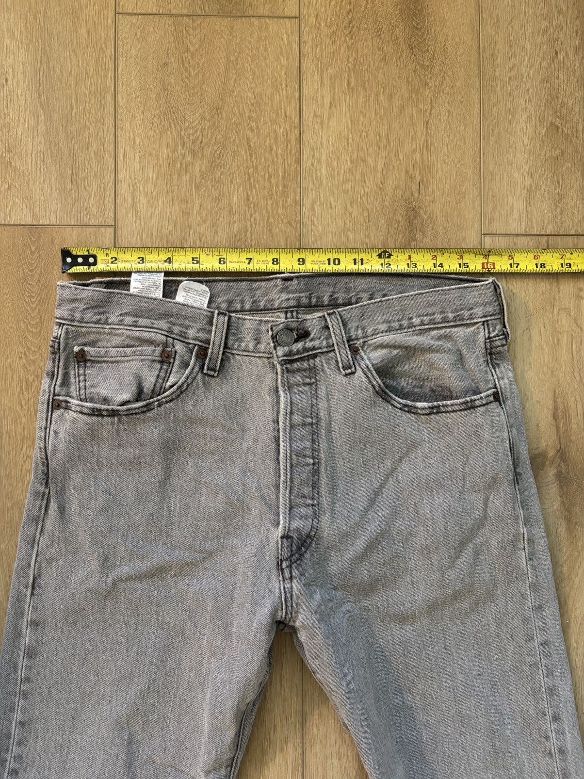 Levi's Levis 501 faded grey jeans Size US 32 / EU 48 - 3 Thumbnail