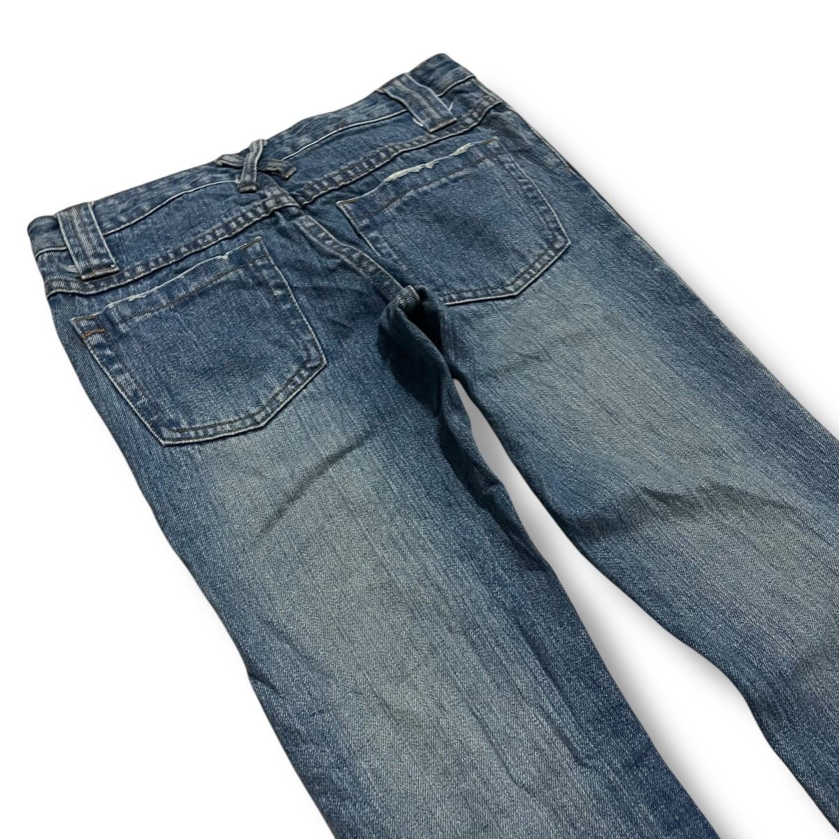 If Six Was Nine × Japanese Brand × Le Grande Bleu (L.G.B.) FLARE🔥 SPICE RICHE WASHED BLUE DENIM PANT Size 29" - 13 Thumbnail