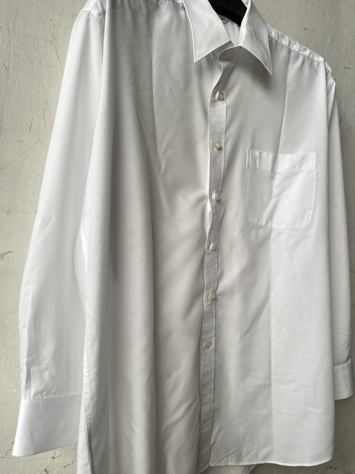 Vintage × Yves Saint Laurent Yves Saint Lauren White Shirt Size US L / EU 52-54 / 3 - 6 Thumbnail