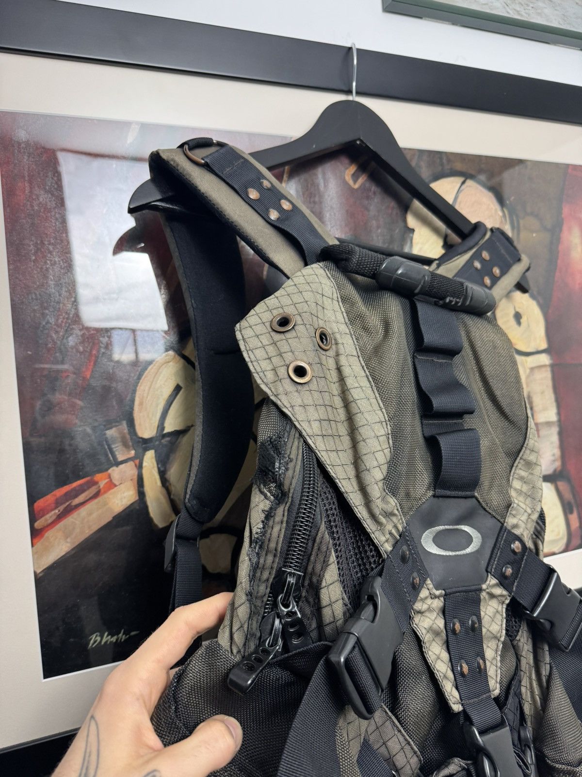 Vintage Oakley Icon Backpack Rare Gorpcore Streetwear Logo