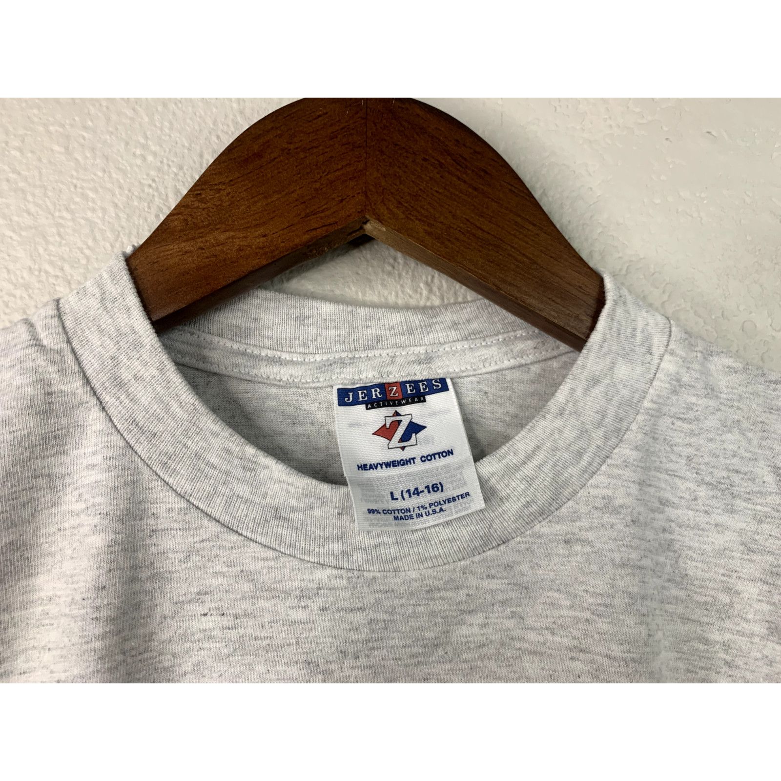 Jerzees 90s Vintage Youth L Gray Wolf Creek Junior Ski Bums Shirt Size L / US 10 / IT 46 - 3 Thumbnail