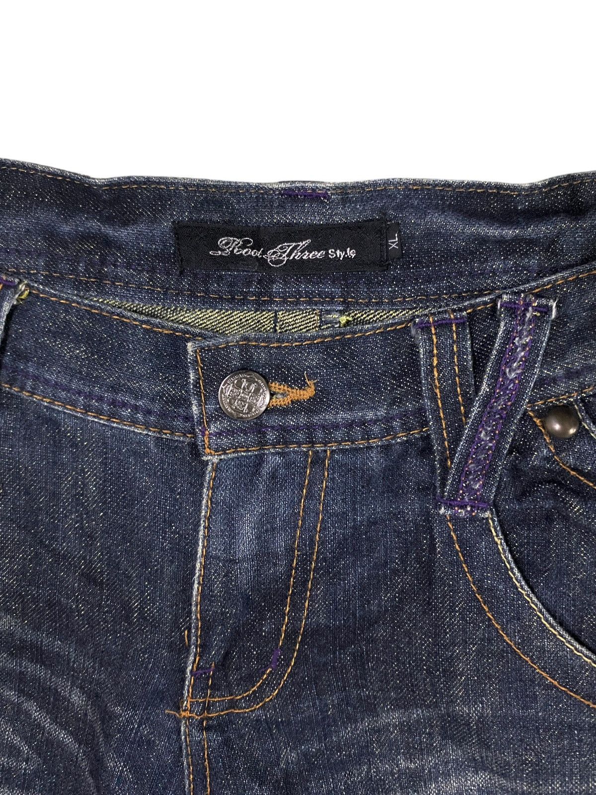 Tornado Mart Vintage Japanese Brand The Root Three Flared Jeans 1990s Size US 34 / EU 50 - 11 Thumbnail