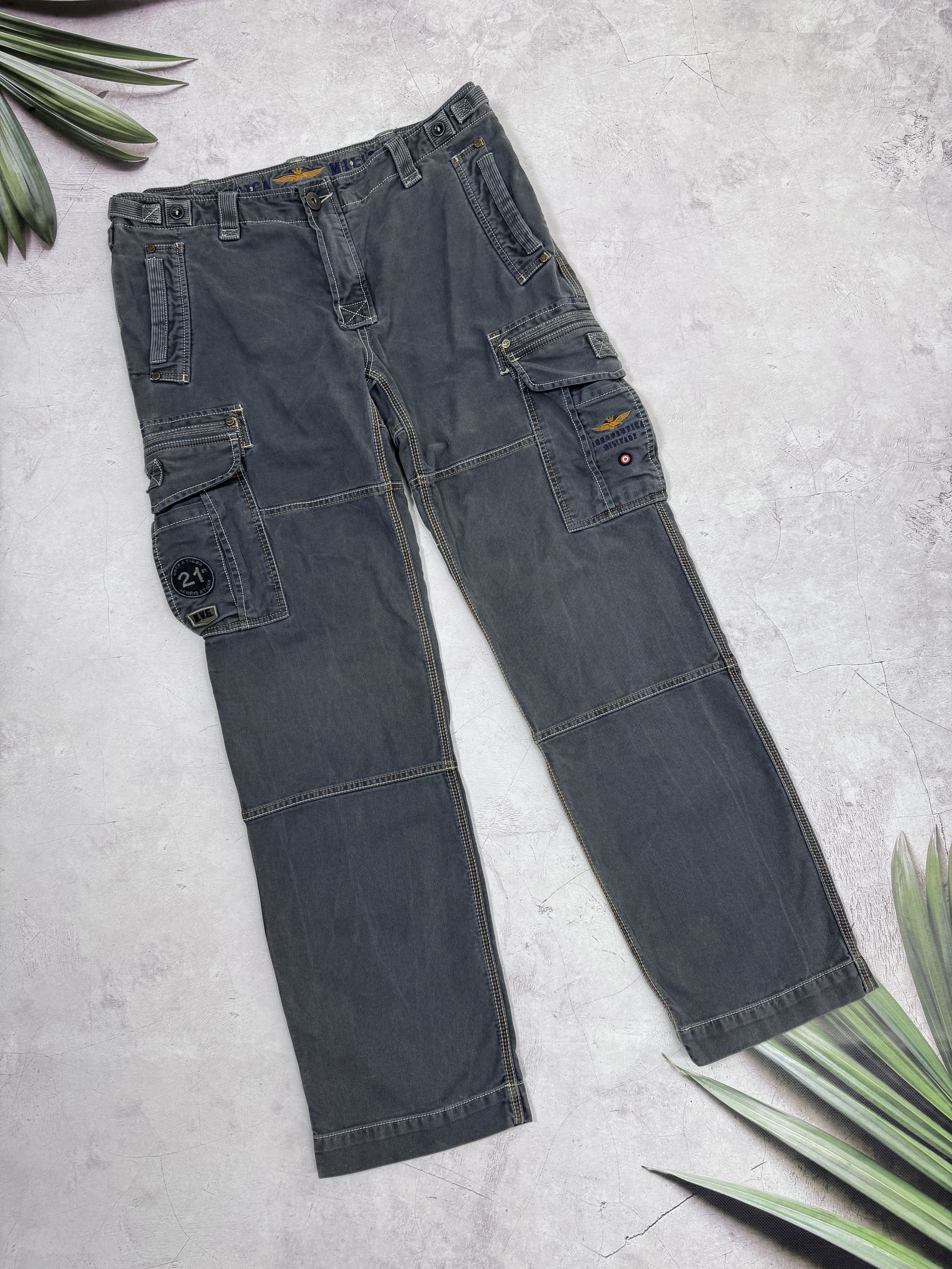 Aeronautica Militare Cargo Pants Trousers Multipocket