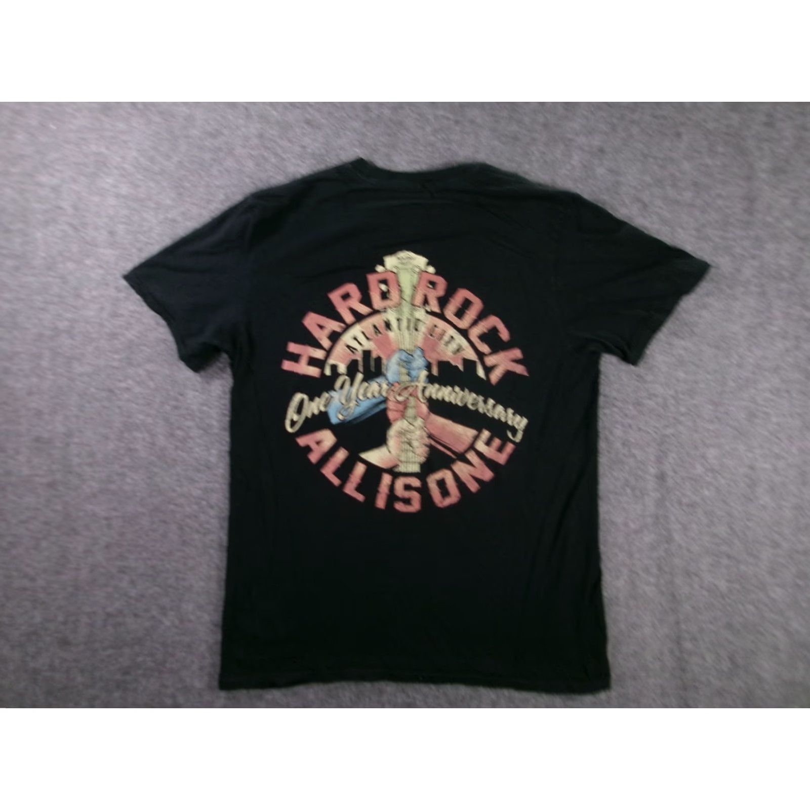Hard Rock Cafe VINTAGE Hard Rock Shirt Men M Black Graphic Tee 1 Year Anniversary Back Print Size US M / EU 48-50 / 2 - 7 Thumbnail