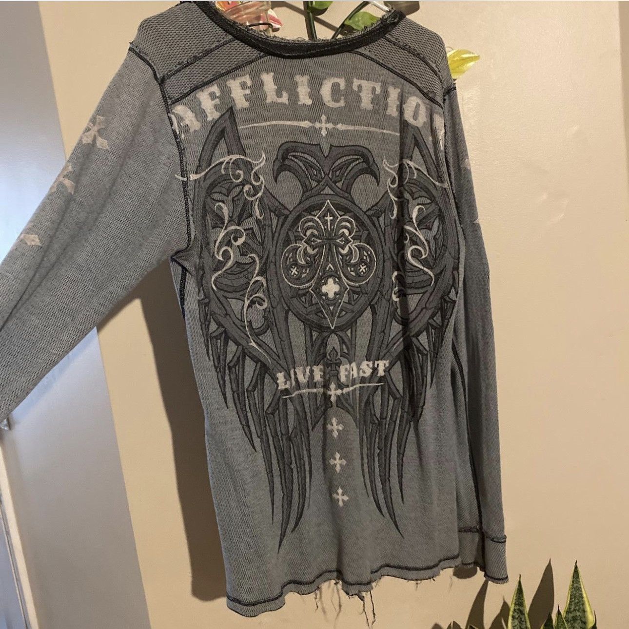 Affliction Rare double sided vintage affliction long sleeve Size US L / EU 52-54 / 3 - 4 Thumbnail
