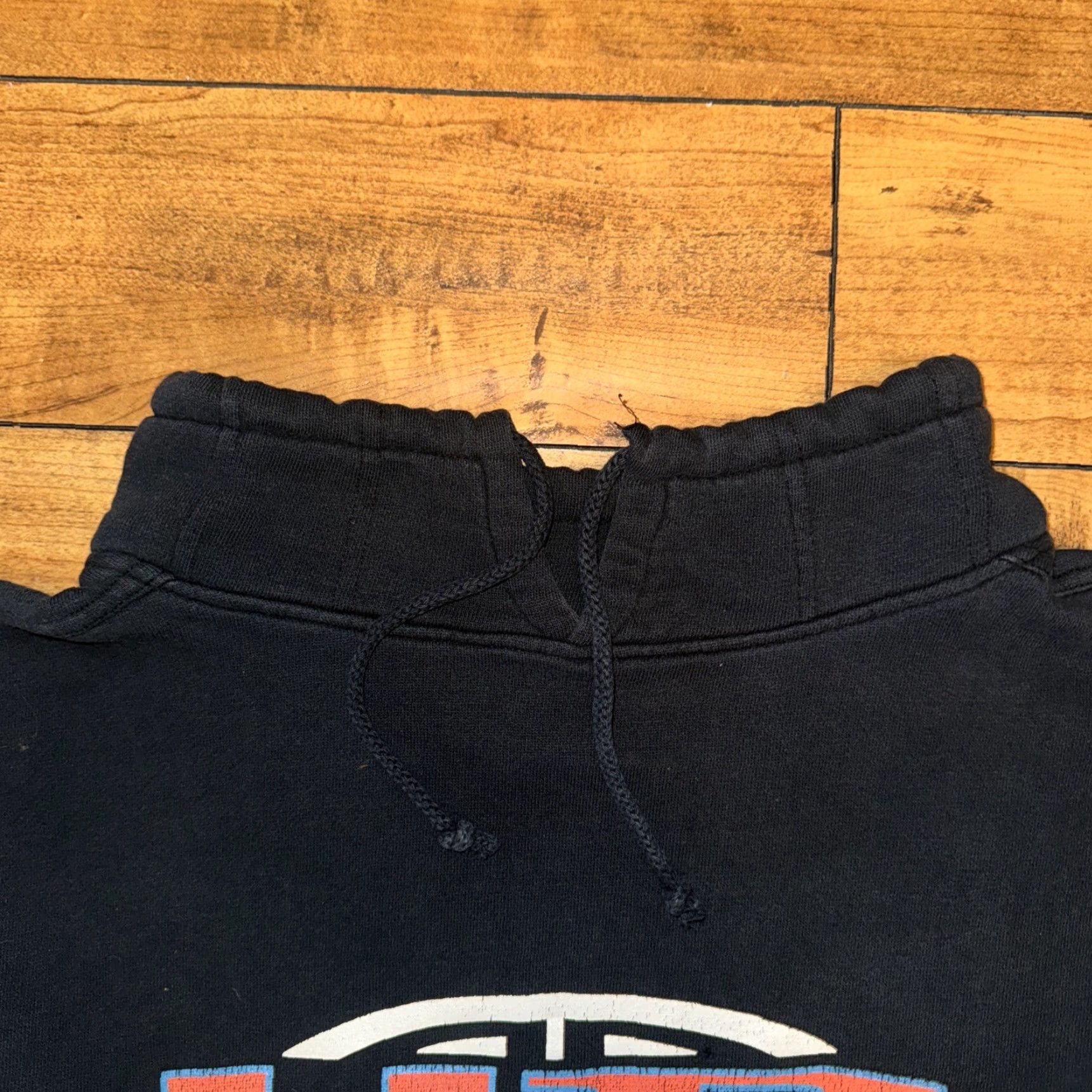 Vintage VINTAGE UNIONBAY Cropped Sweater Navy Blue M 27X25 90s Y2K Style Skating Women Pullover Mock Neck 3/4 Sleeve Heavyweight Cotton Blend Size M / US 6-8 / IT 42-44 - 4 Thumbnail