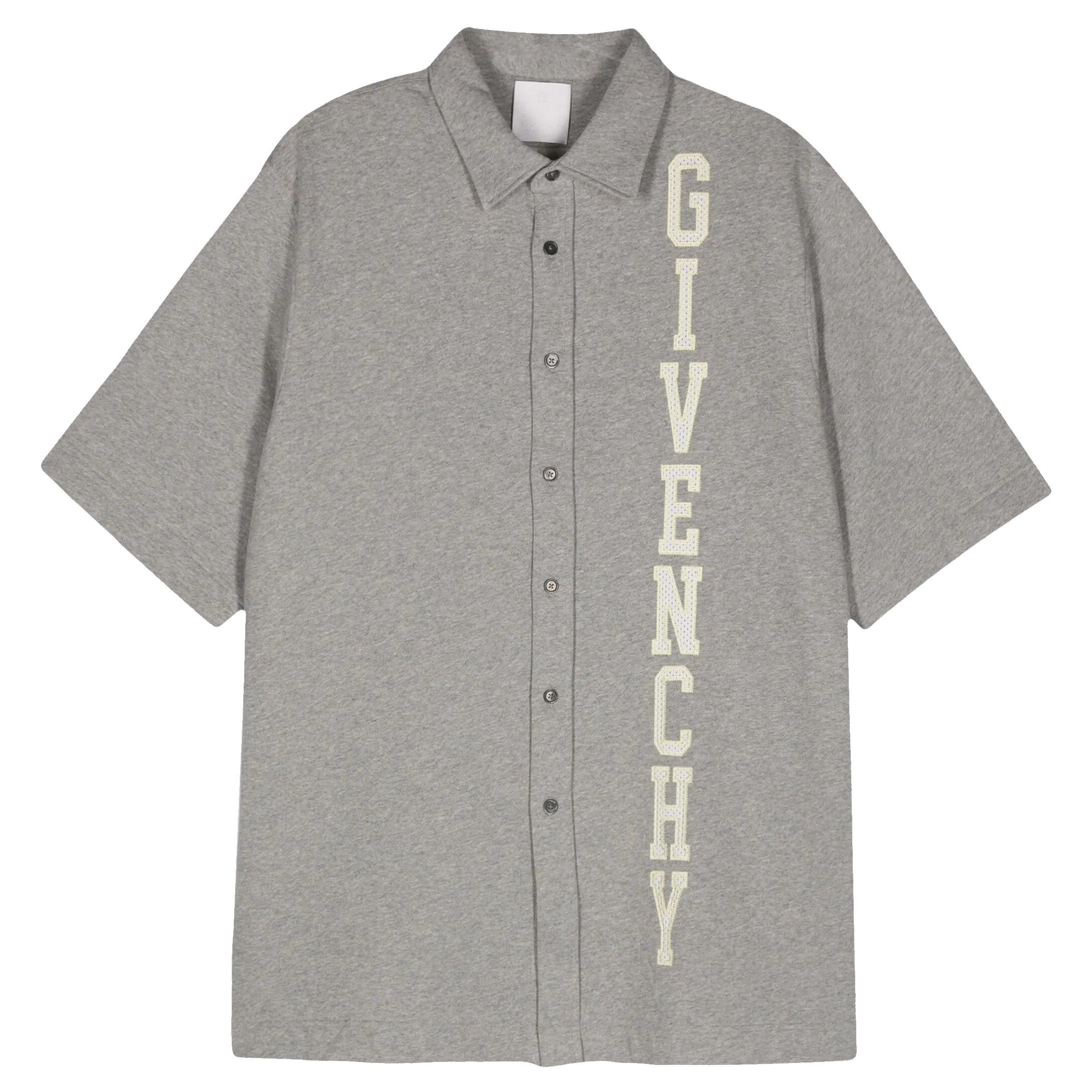 Givenchy 39 Givenchy College Shirt Grey Melange Size US M / EU 48-50 / 2 - 1 Thumbnail