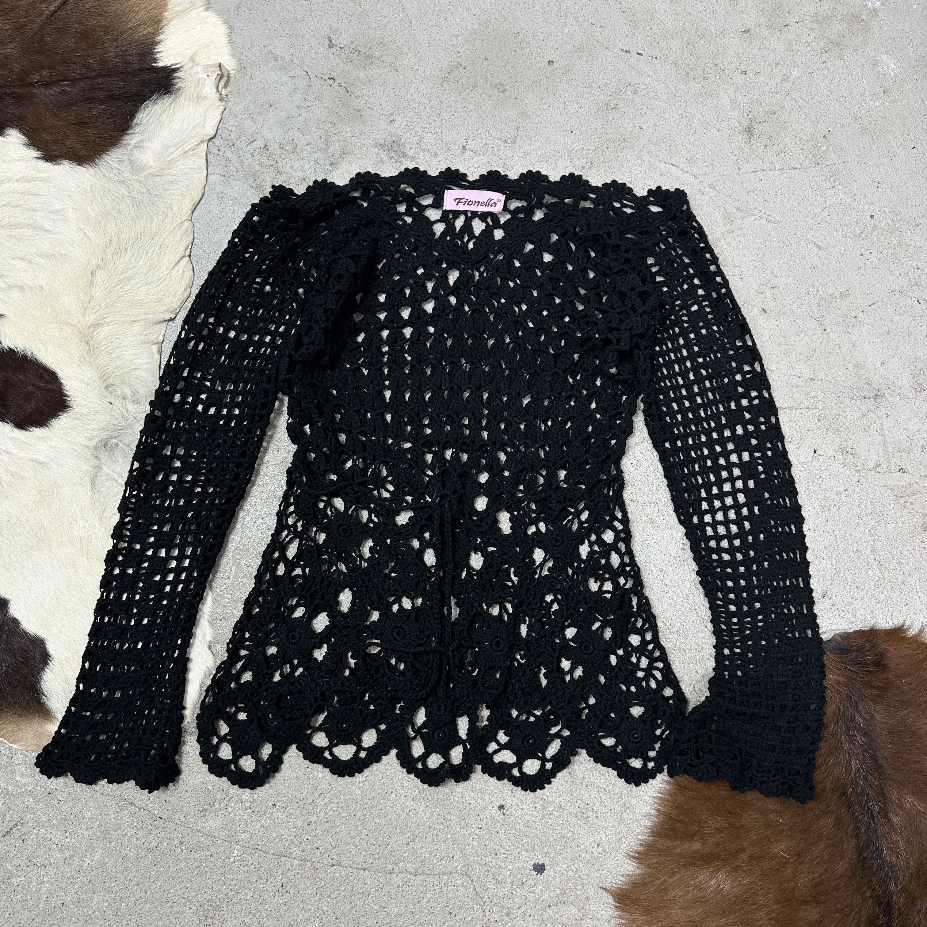 Vintage Vintage Avant Garde Fairy Crochet Sweater 00s Size S / US 4 / IT 40 - 4 Thumbnail