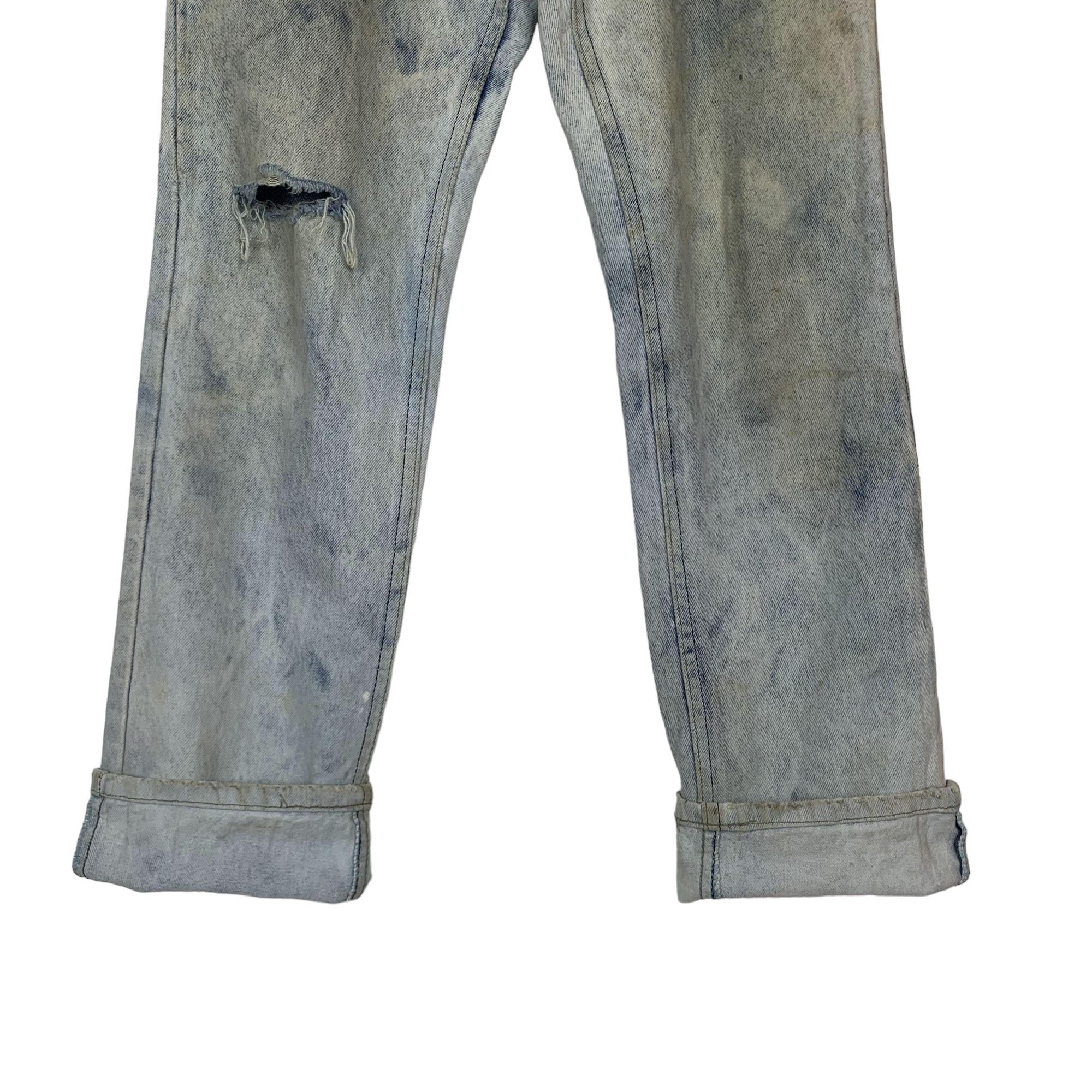 Lee Vintage Lee Treasure Straight Cut Distressed Jeans Size US 32 / EU 48 - 5 Thumbnail