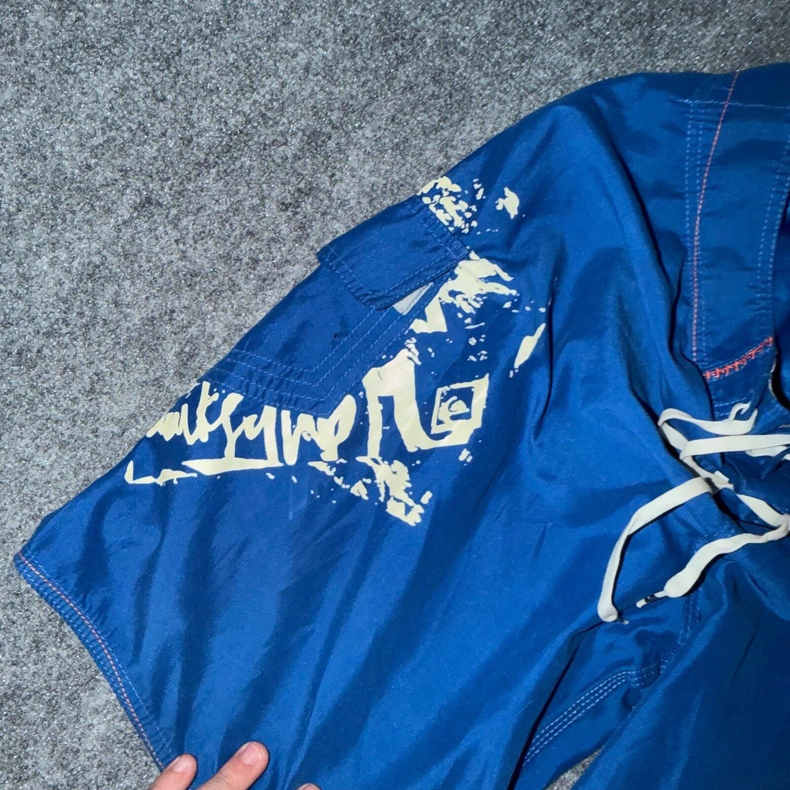 Quiksilver Quiksilver Grail Patch Blue Surf Board Shorts Mens MD Vtg Size US 32 / EU 48 - 5 Thumbnail