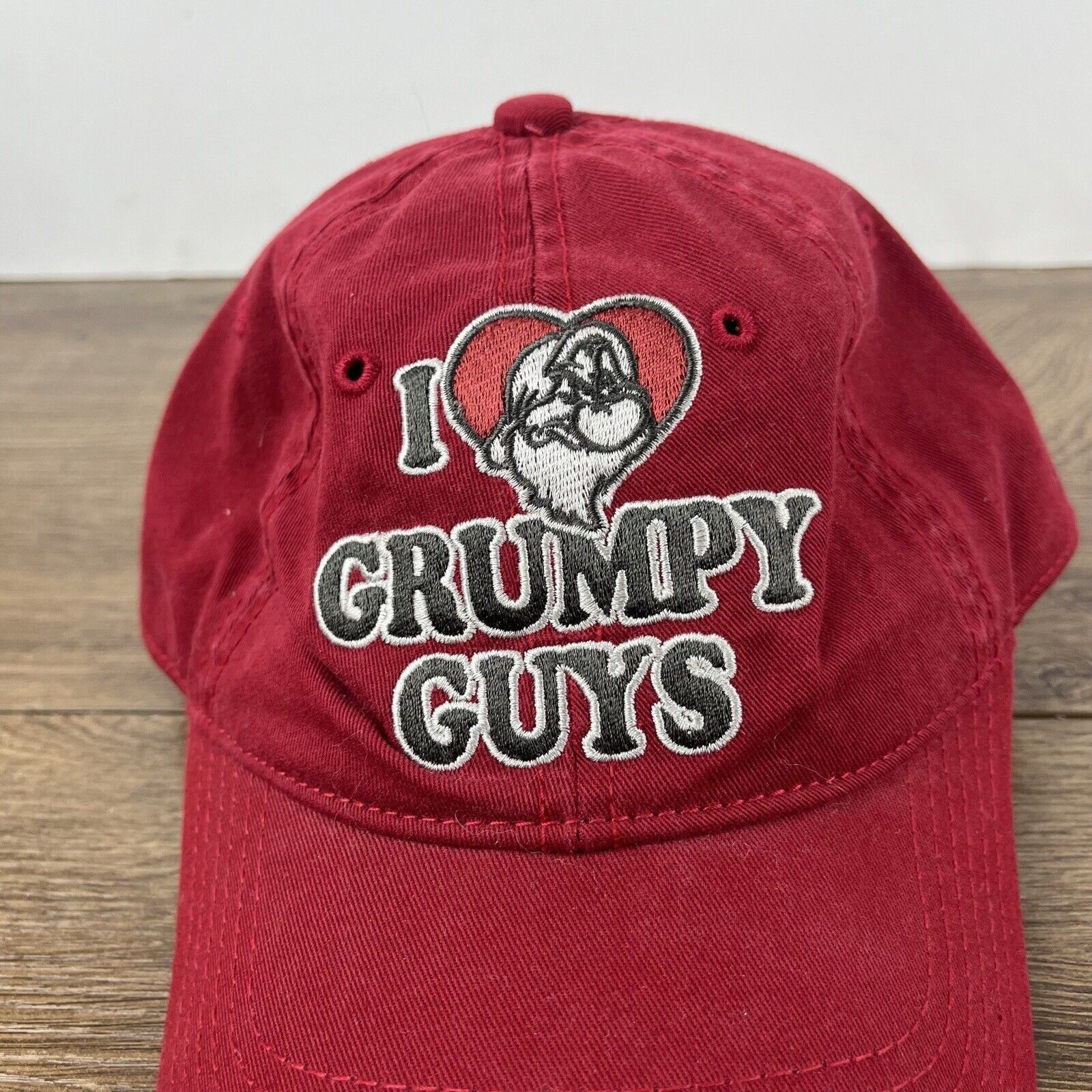 Other Grumpy Hat I Love Grumpy Guys Hat Red Adjustable Hat Red Adu Size ONE SIZE - 7 Thumbnail