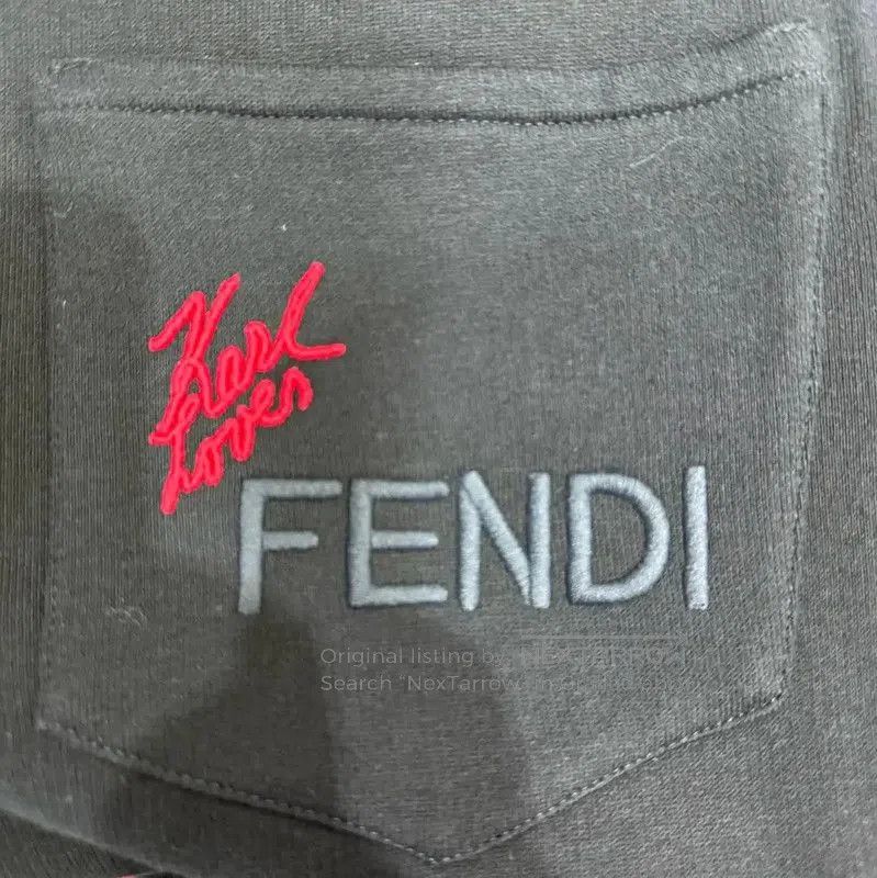 Fendi FENDI Black Cotton Graphic Casual Pants for Women . Size 28" / US 6 / IT 42 - 3 Thumbnail