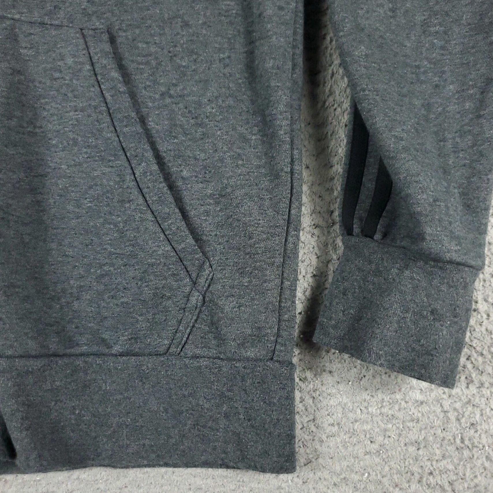 Adidas Adidas Mens Hoodie Full Zip Sweatshirt Gray Size Small Mock Neck Zip Pocket Logo Knit Polyester Cotton Blend Long Sleeve Size US S / EU 44-46 / 1 - 4 Thumbnail