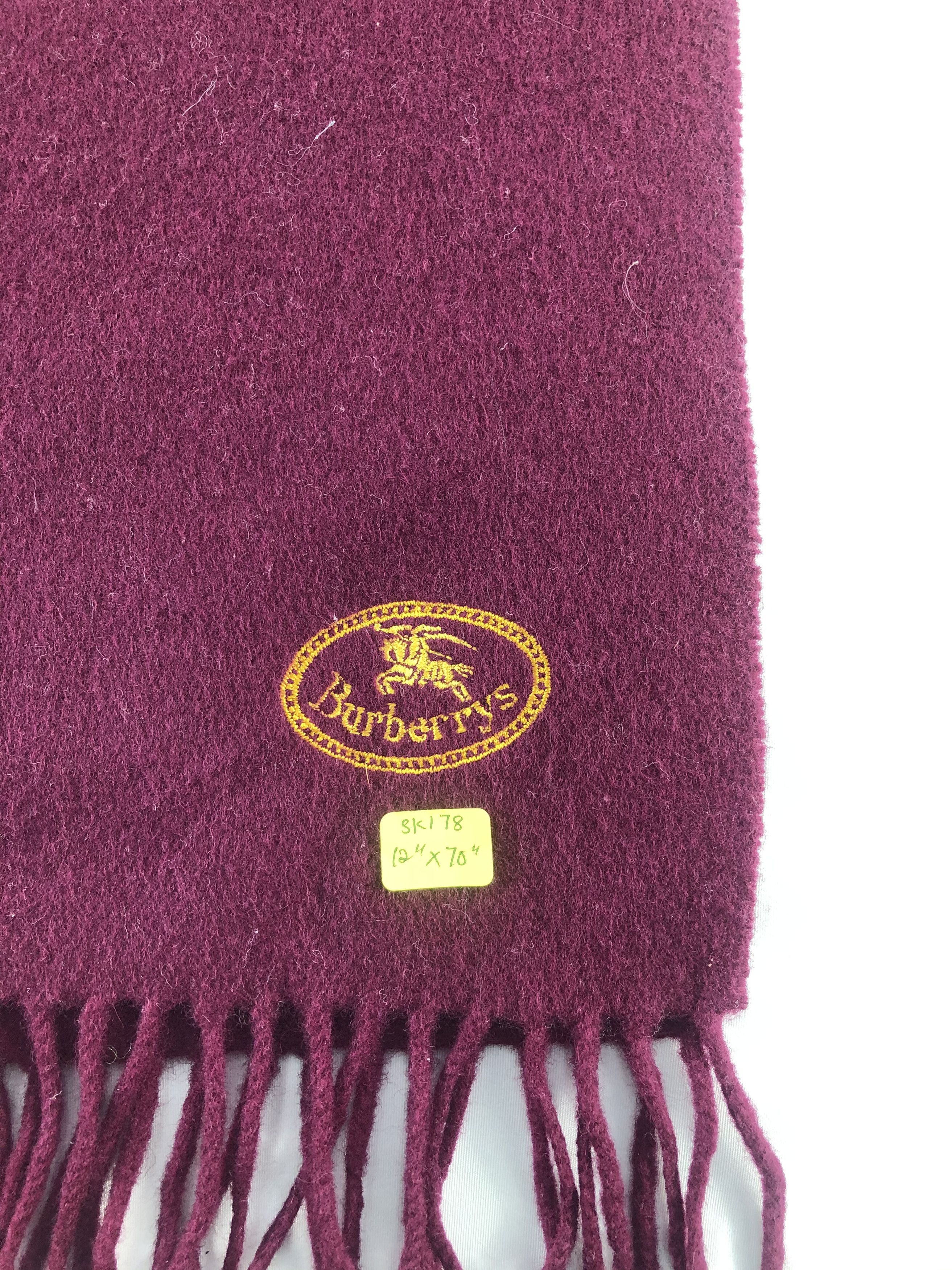 Burberry Burberrys Lambswool Scarf / Muffler / Neckwear Size ONE SIZE - 4 Thumbnail