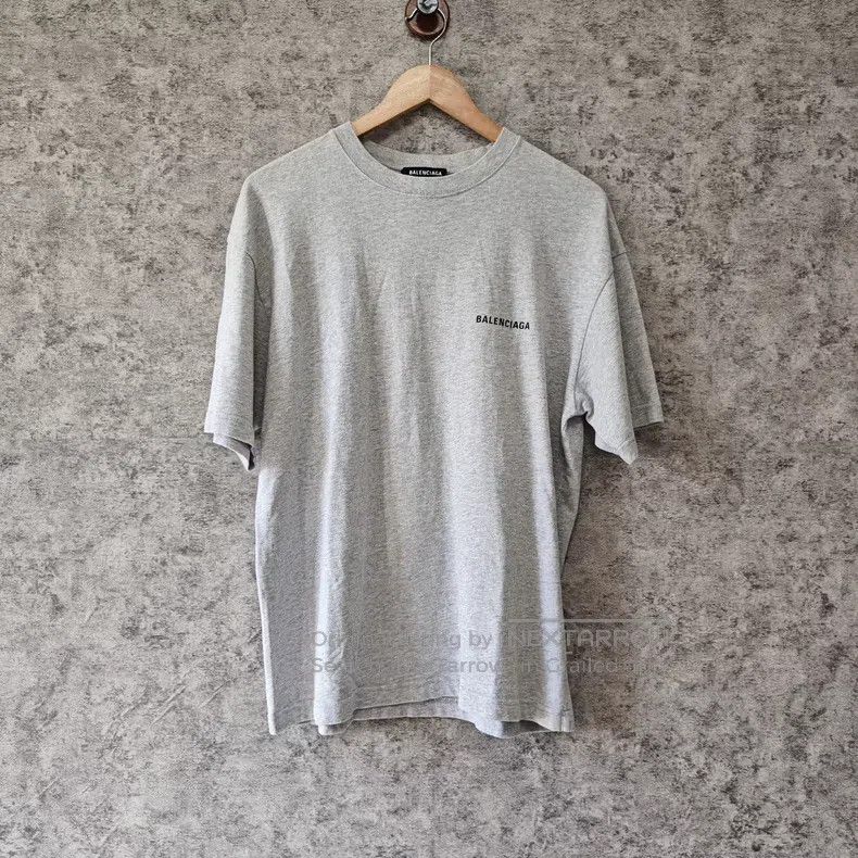 Balenciaga Balenciaga Front and Back Logo Embroidered Short Sleeve Gr Size US XXS / EU 40 - 1 Thumbnail