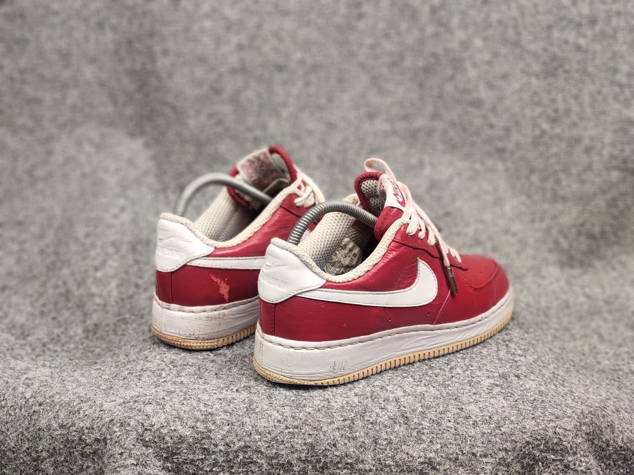 Nike Vintage Nike Air Force Slam Jam Varsity red Supreme sneakers Size US 7 / EU 40 - 14 Thumbnail