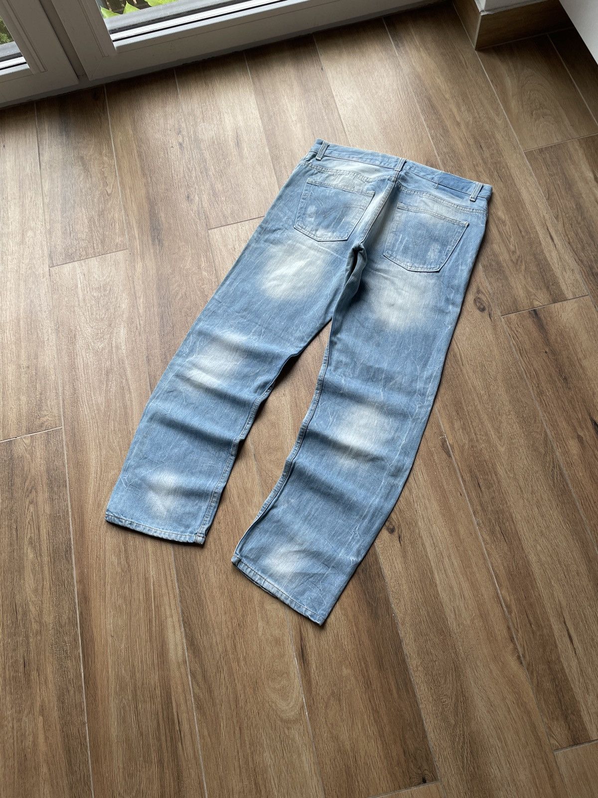 Vintage Vintage Baggy Jeans Japanese Washed Avant Garde Y2K Hype Size US 34 / EU 50 - 6 Thumbnail