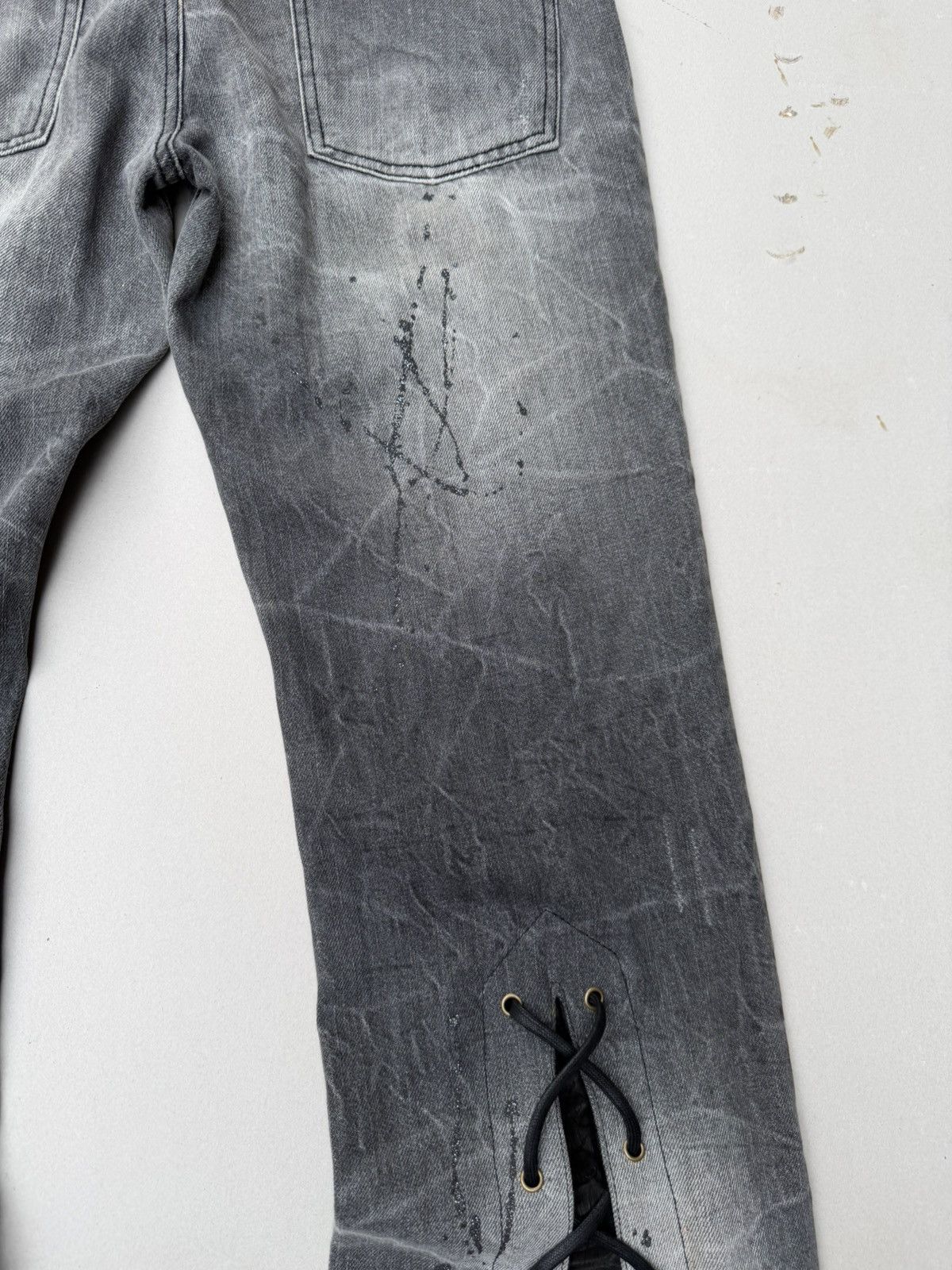 LOWBOX Lace up flare jeans Size US 30 / EU 46 - 10 Thumbnail