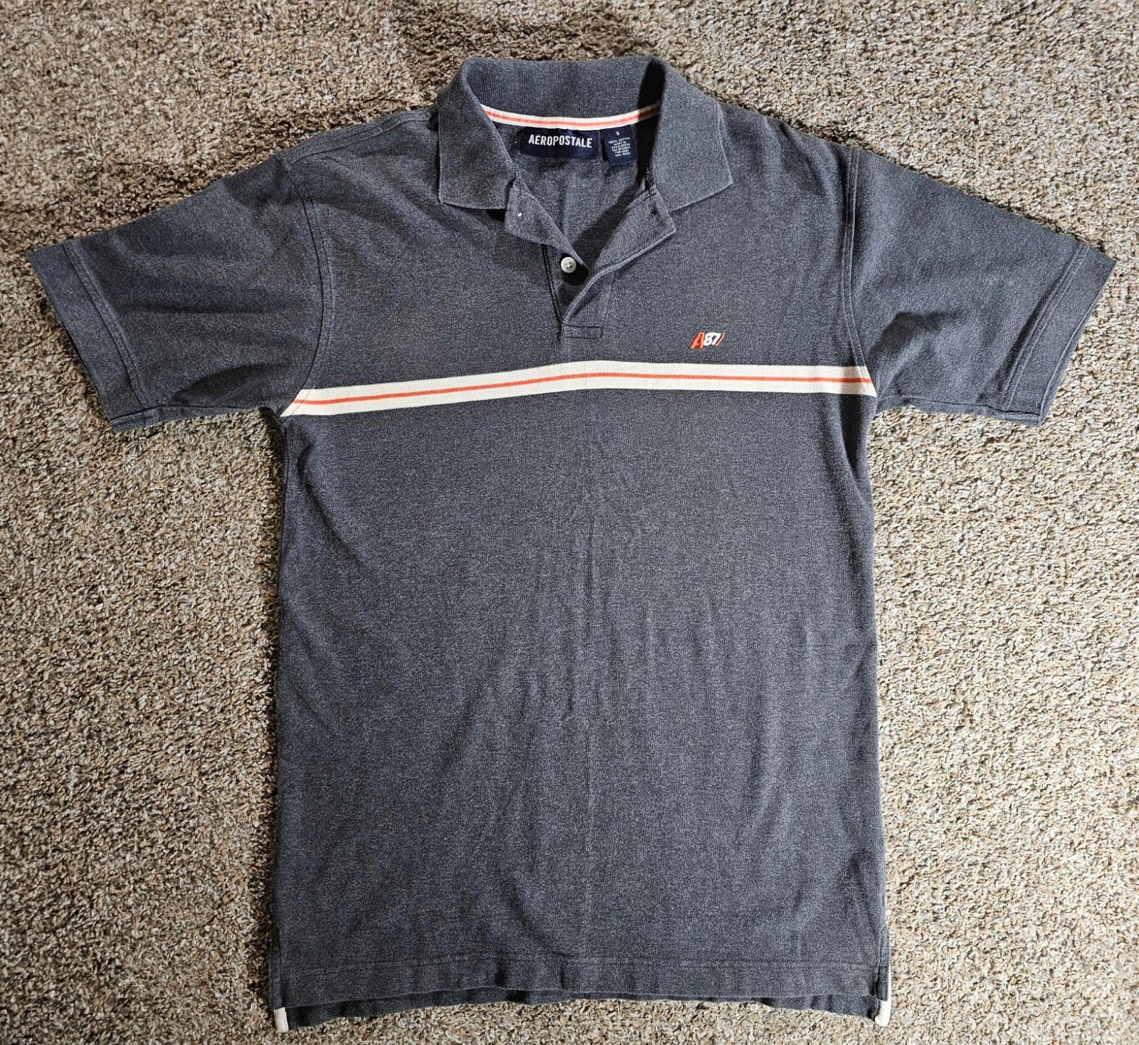 Aeropostale aeropostale mens s polo shirt gray Size US S / EU 44-46 / 1 - 1 Thumbnail