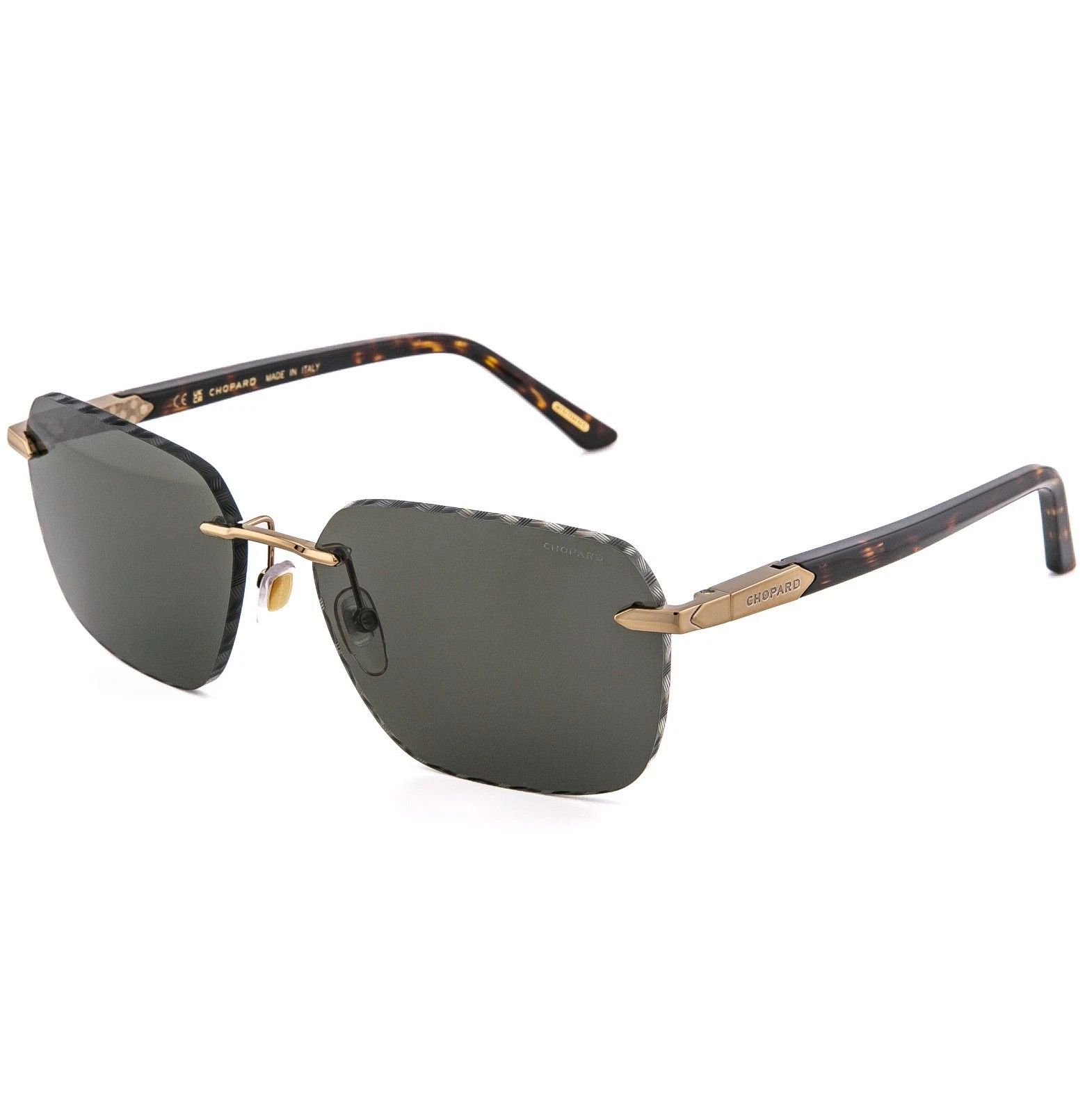 Chopard CHOPARD L.U.C. G62 Aviator Brown SCHG62 Rimless Sunglasses Size ONE SIZE - 3 Thumbnail